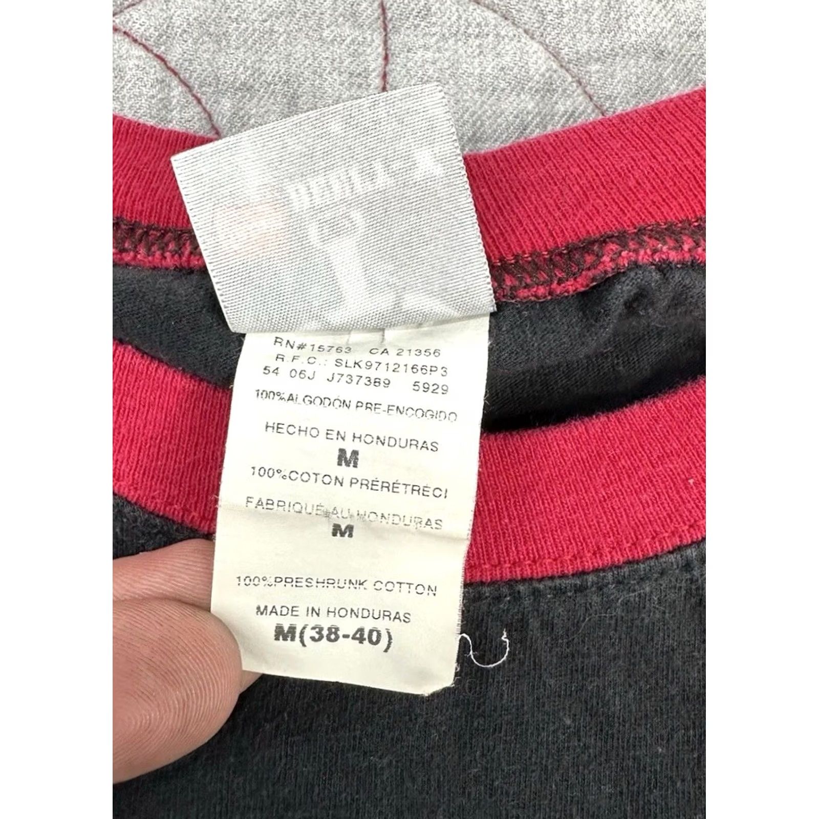 Hanes VINTAGE Hanes Beefy Tee Raglan Tee D.R.I.V.E. Men’s Medium Black Size US M / EU 48-50 / 2 - 3 Thumbnail
