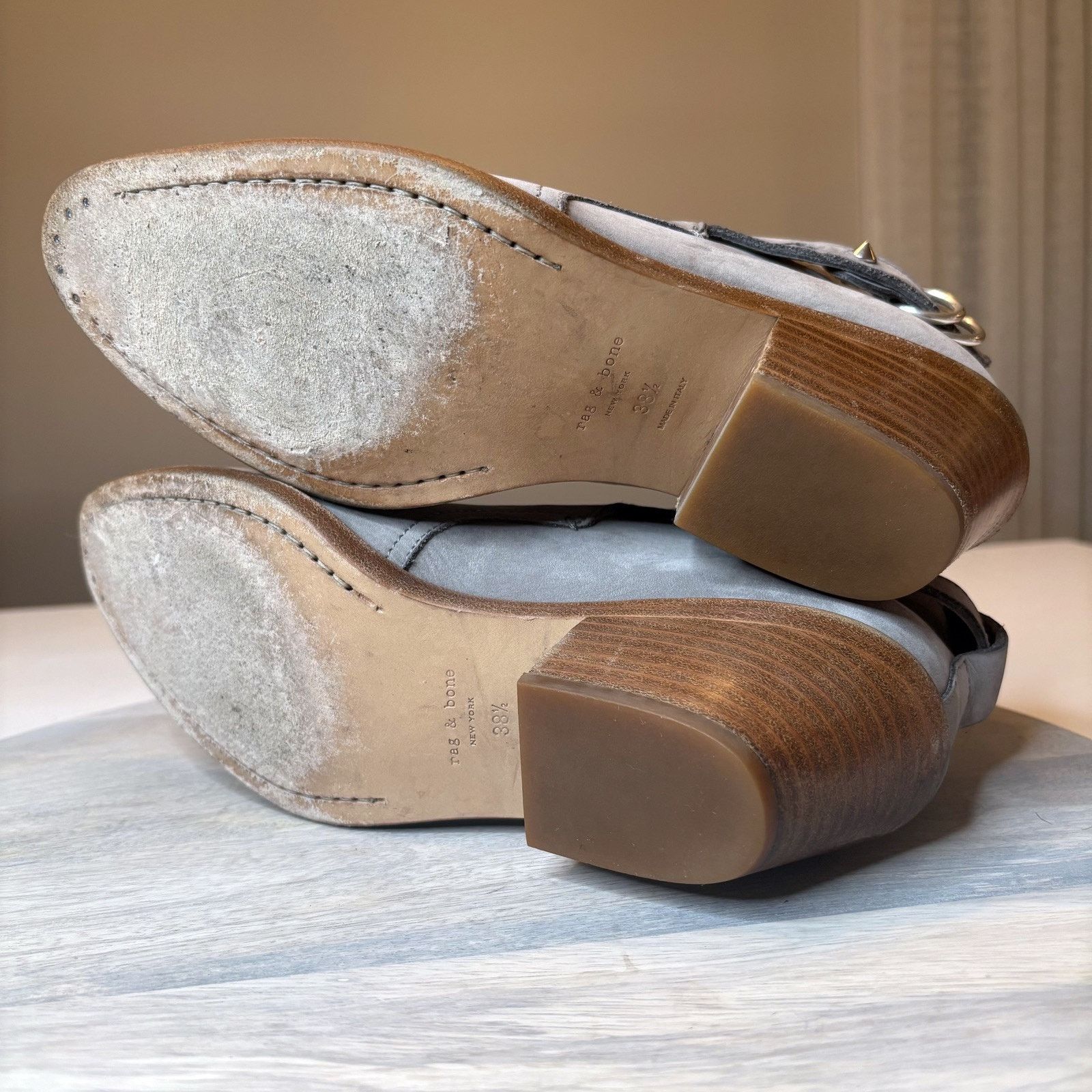 Rag & Bone Rag & Bone Sullivan Women's Grey Leather Boots Shoes Size 8 Size US 8 / IT 38 - 8 Thumbnail