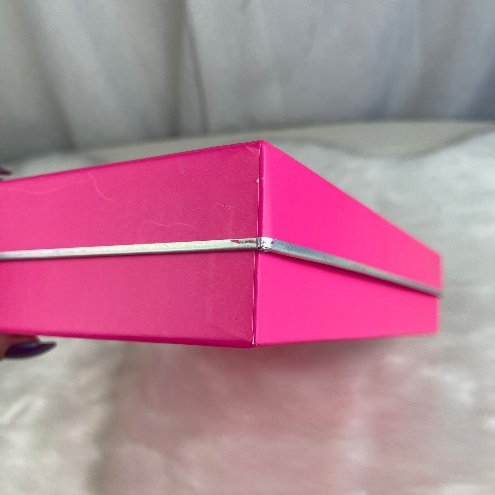 Victoria's Secret Victoria’s Secret PINK Gift Decor Storage Box Silver Logo Size ONE SIZE - 17 Thumbnail