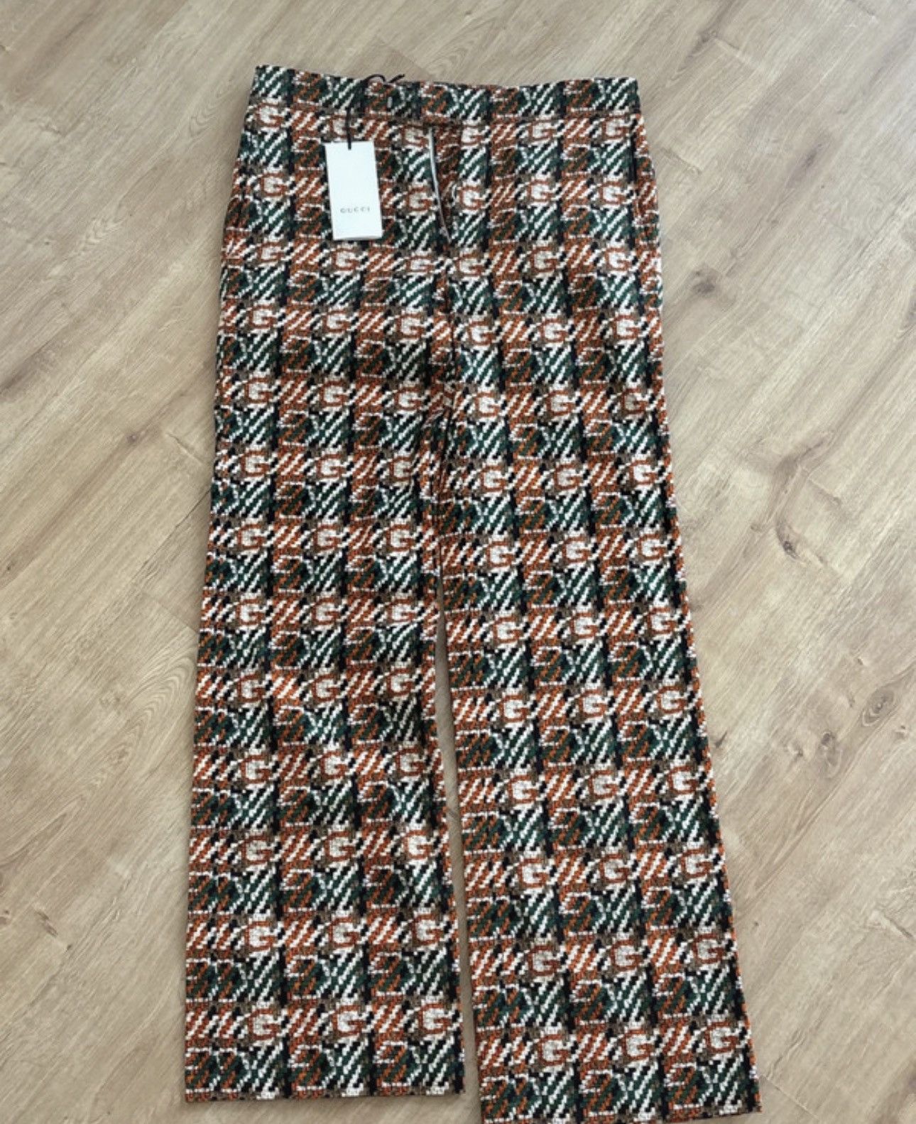 Gucci Gucci Multicolour Flared Trousers Size 32" / US 10 / IT 46 - 1 Thumbnail