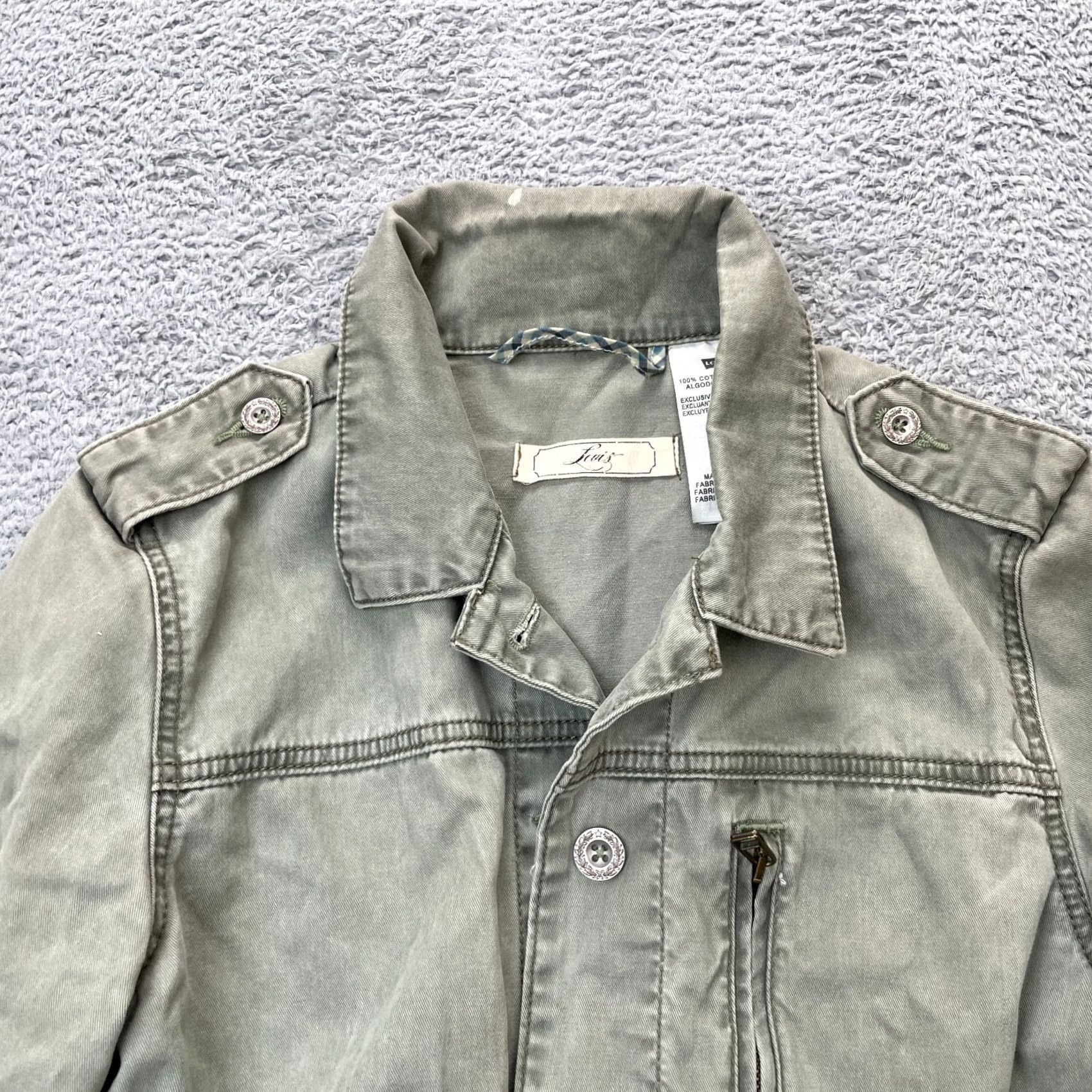 Levi's VINTAGE Levi's Jacket Womens Large Green Anorak Coat Utility Field Army Canvas Faded Size L / US 10 / IT 46 - 7 Thumbnail