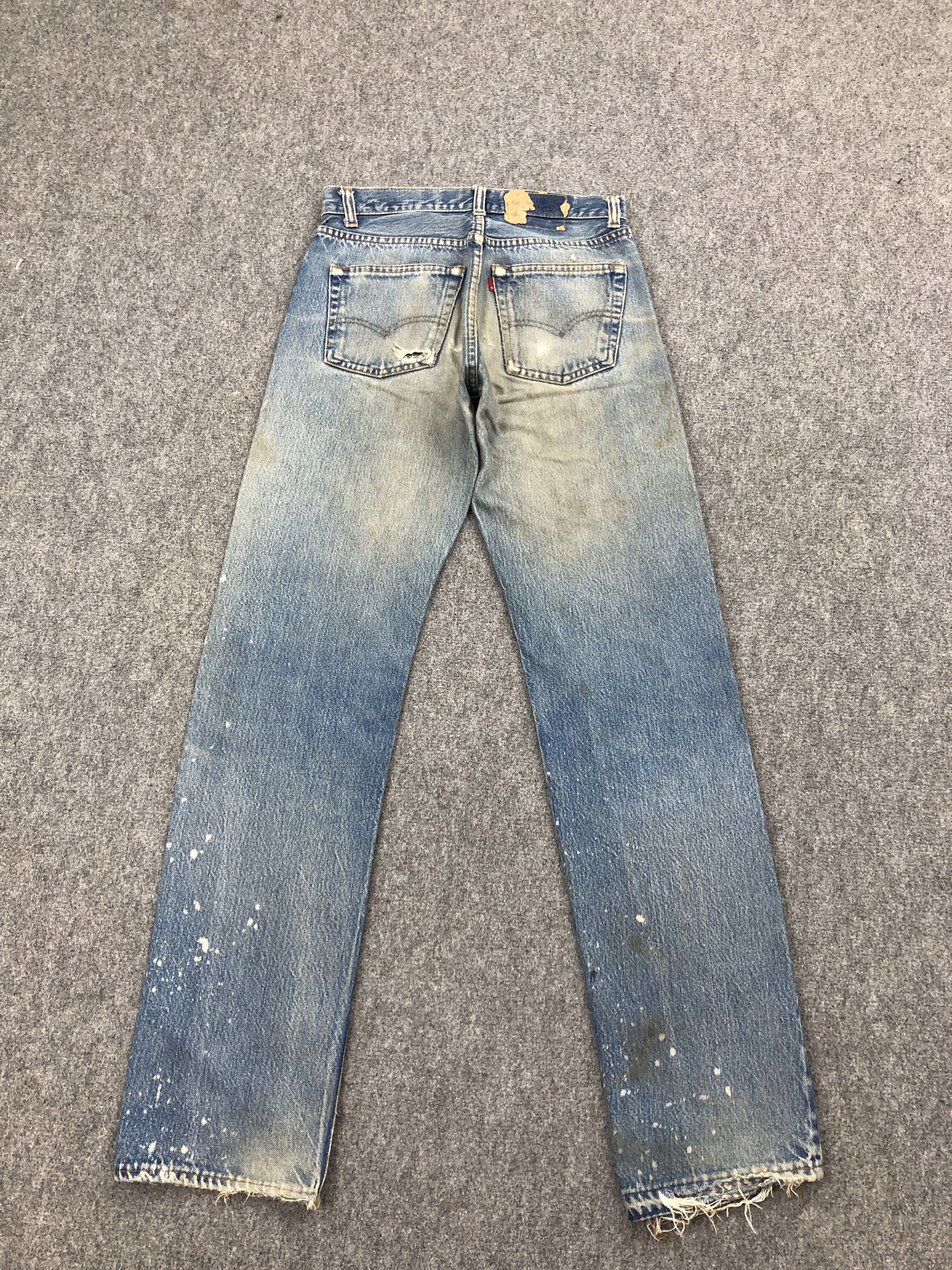 Levi's × Vintage Vintage 80s Levi's 501 Selvedge Stone Washed Denim Jeans Size US 28 / EU 44 - 3 Thumbnail