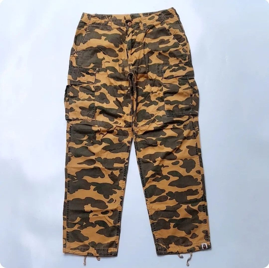Bape Vintage BAPE 1st Camo Cargo Pants Grailed