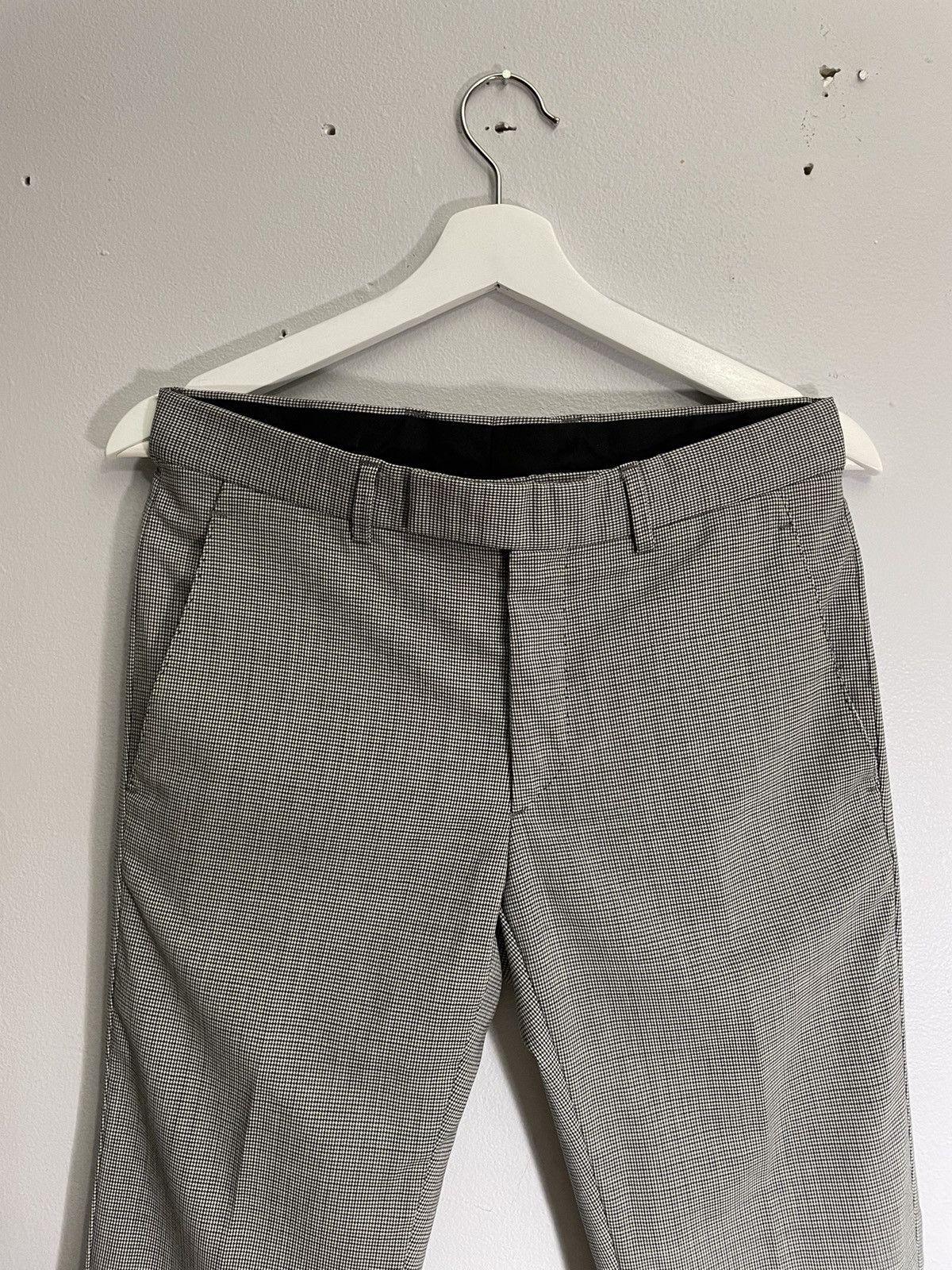 Dior × Hedi Slimane Houndstooth Wool Trousers Size US 29 - 3 Thumbnail