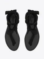Saint Laurent Paris oc11z1225 732384 Nolan Sandals in Jersey in Black Size US 11 / IT 41 - 6 Thumbnail