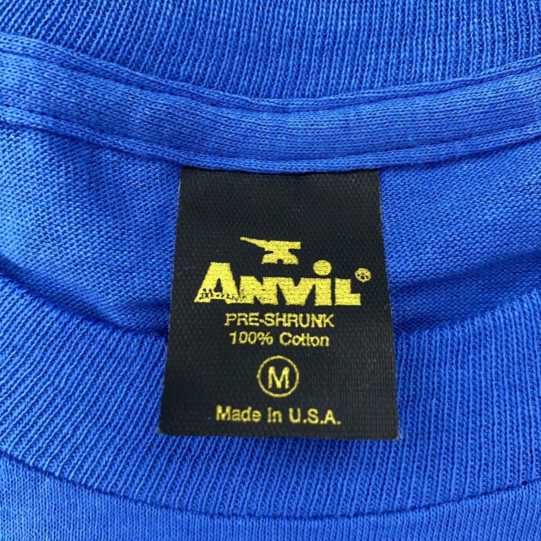 Anvil VINTAGE Greenpeace Shirt Mens Medium Blue Whale Single Stitch 1985 USA 80s Mens Size US M / EU 48-50 / 2 - 4 Thumbnail