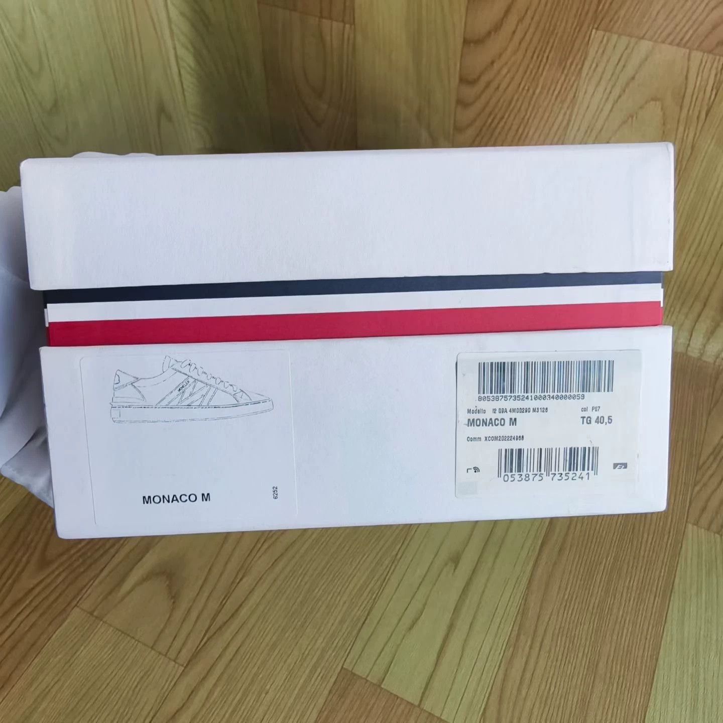 Moncler Moncler Striped Logo Sneakers Size US 7.5 / EU 40-41 - 7 Thumbnail