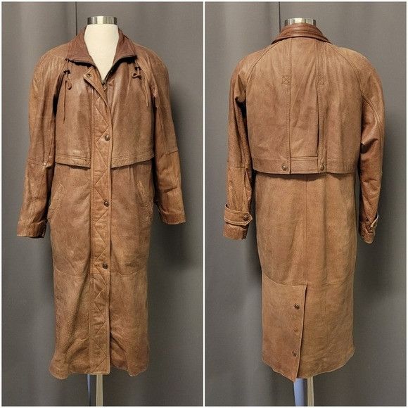 Wilsons Leather Vintage 90s y2k Wilsons Adventure Bound Brown Leather Slouch Size S / US 4 / IT 40 - 7 Thumbnail