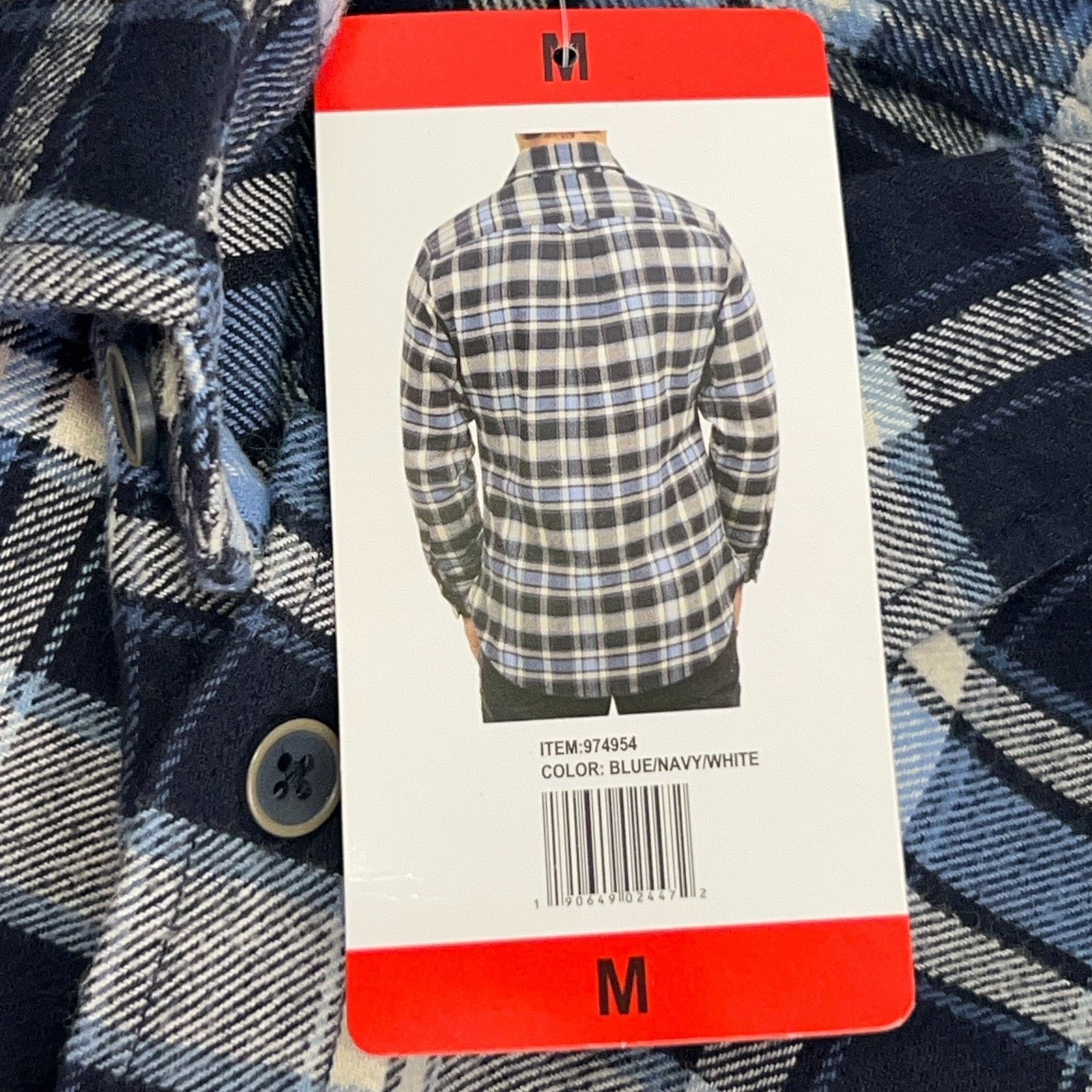JACHS NY JACHS Brawny Flannel Button Front Shirt Western Blue M Size US M / EU 48-50 / 2 - 7 Thumbnail
