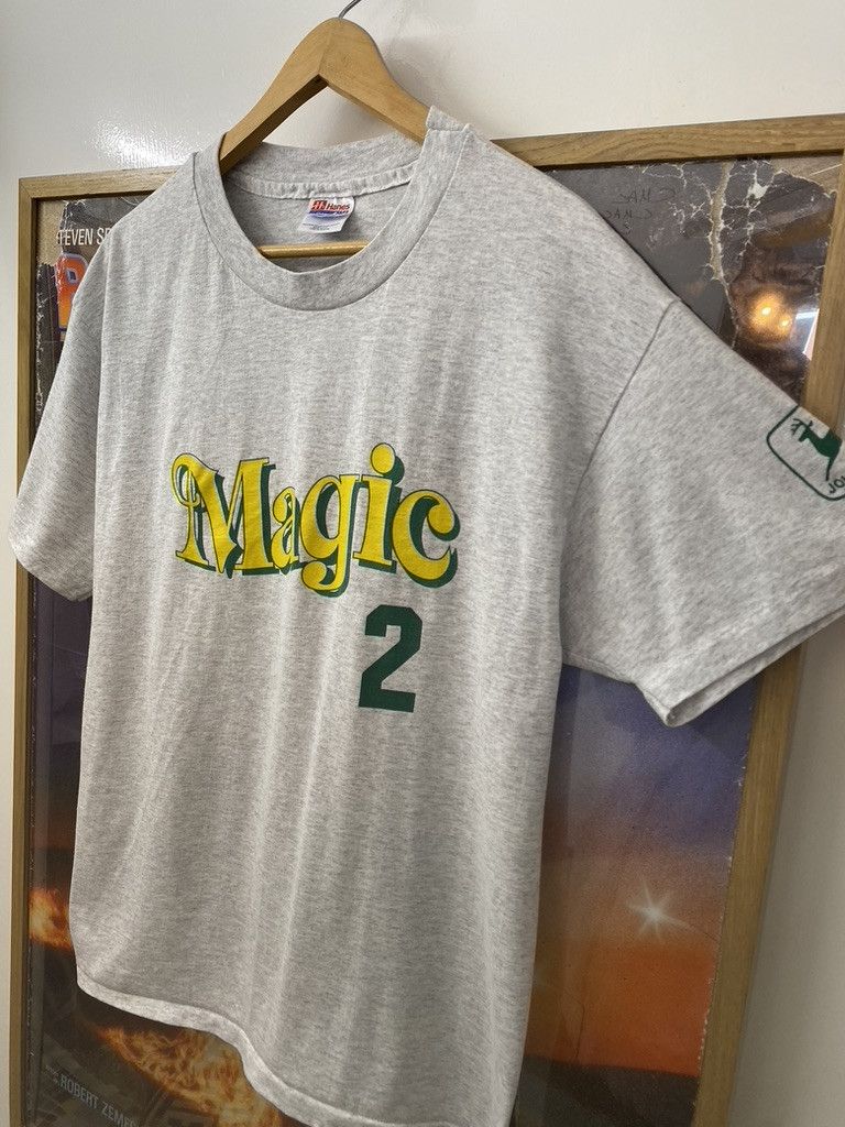Hanes 90s Vintage John Deere Magic N2 T Shirt Size US L / EU 52-54 / 3 - 5 Thumbnail