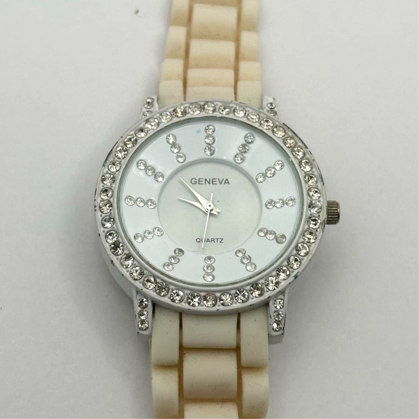 Other Vintage Silver Crystal Men's Watch Size ONE SIZE - 2 Thumbnail