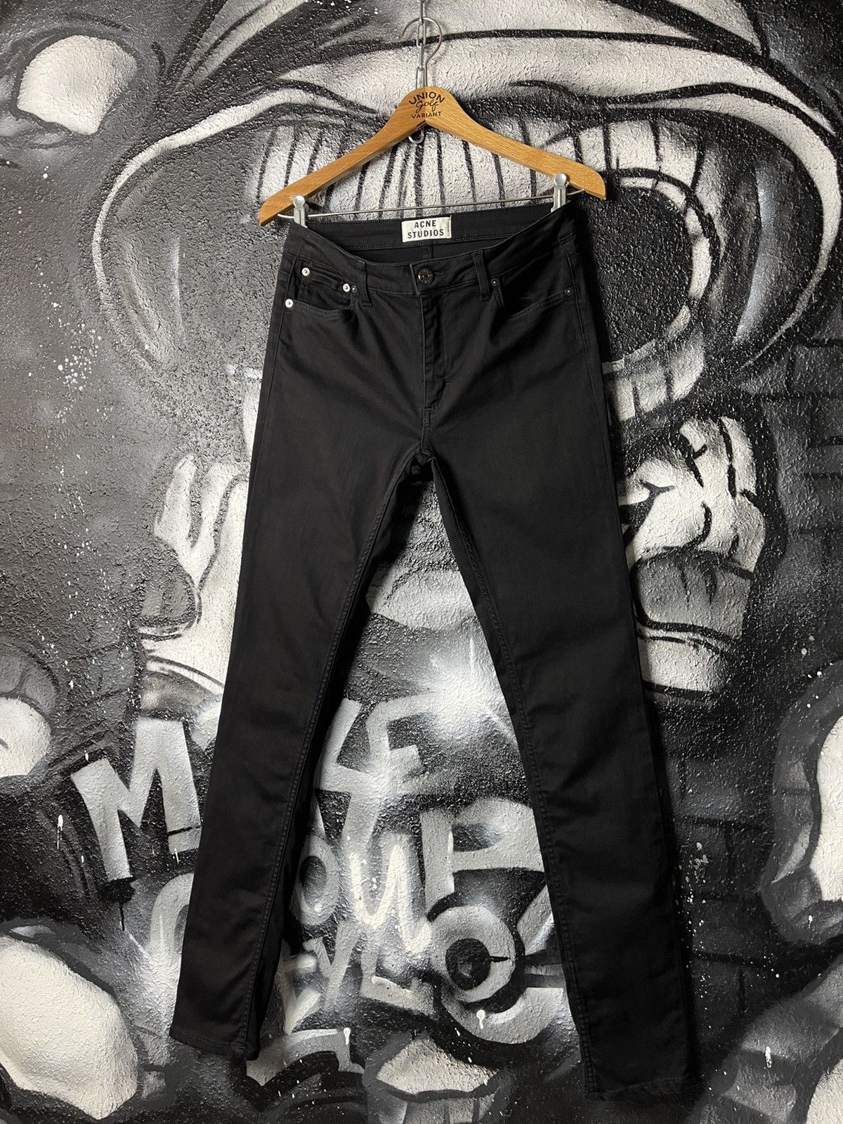 Acne Studios Acne Studios Flex S Black Slim Fit Women’s Jeans Size W30 Size 30" / US 8 / IT 44 - 1 Thumbnail
