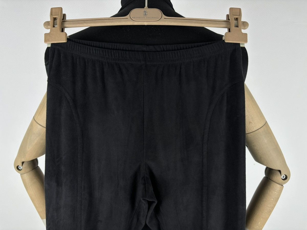 Vintage SAVE THE QUEEN Marco Fantini Suede-Velvet Italy Black Polyester Elastane Pants Trousers L Size 26" / US 2 / IT 38 - 13 Thumbnail
