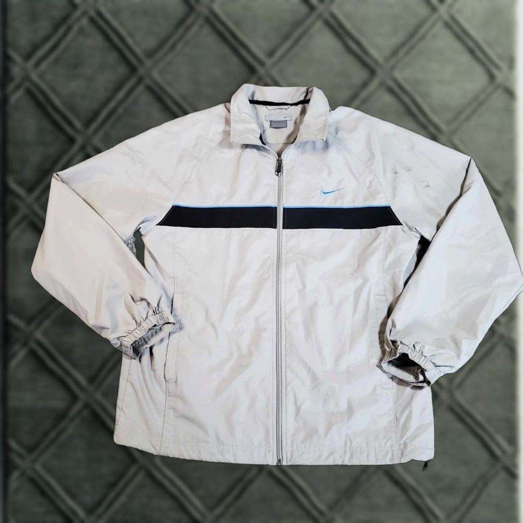 Nike Nike Mens Jacket Windbreaker Large Full Zip Up Golf Swoosh FLAW Size US L / EU 52-54 / 3 - 1 Thumbnail