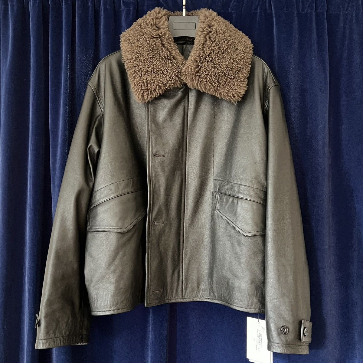Lemaire Lemaire FW24 Quilted Leather Shearling Blouson Size US M / EU 48-50 / 2 - 1 Thumbnail
