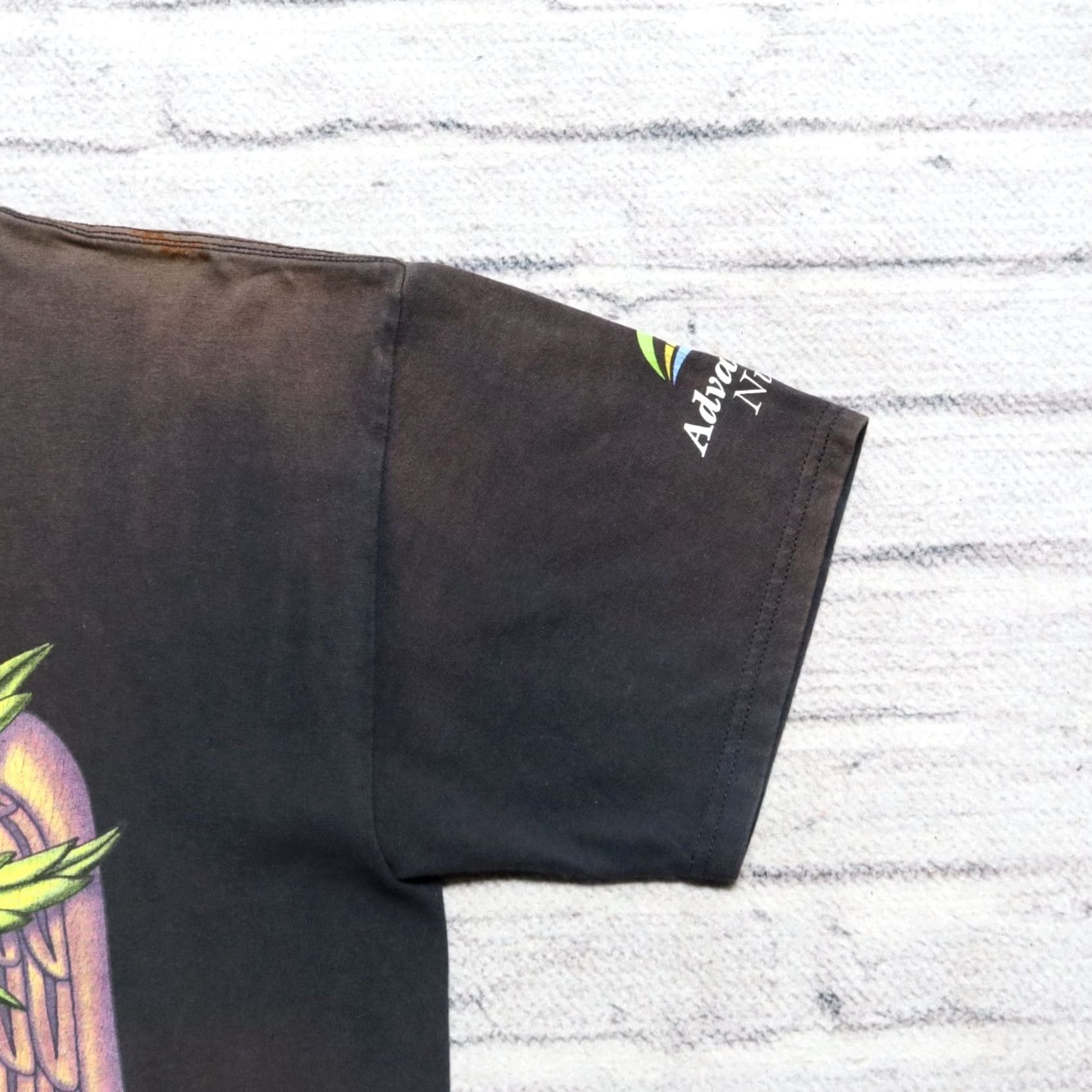 Gildan VINTAGE Kushie Kush Nutrients Shirt Band Tour Tee L Faded Black Mens M Size US L / EU 52-54 / 3 - 5 Thumbnail