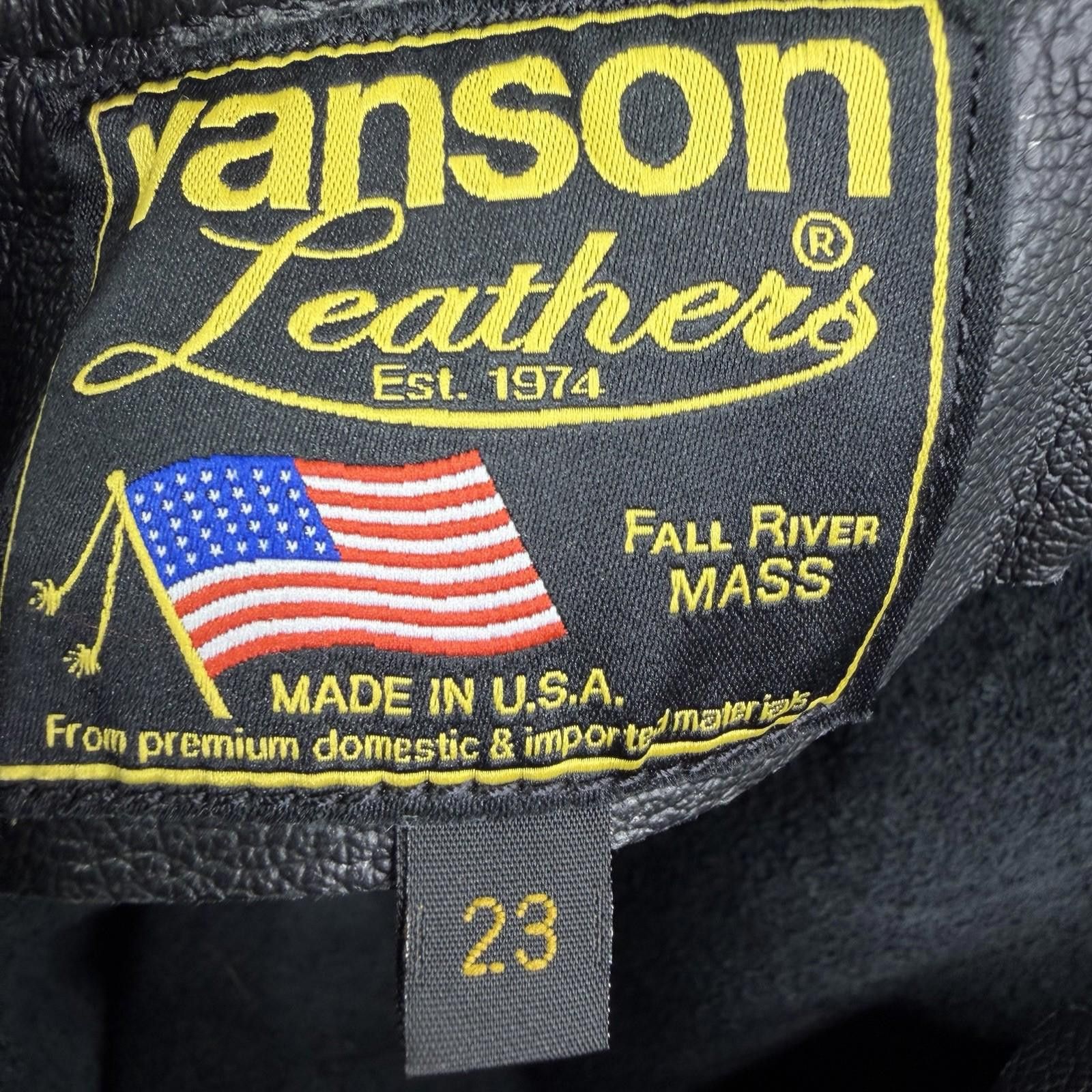Vanson Leathers Vanson Leather Chaps 30 x 30 Western Motorcycle USA Size 23" - 11 Thumbnail