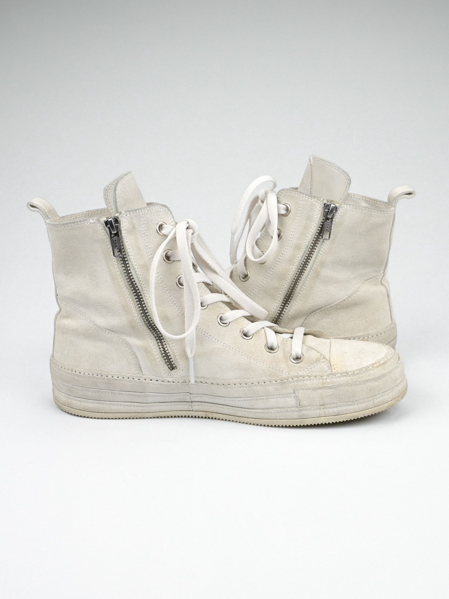 Ann Demeulemeester Orvo High Top Suede Leather Sneakers Size US 9 / EU 42 - 5 Thumbnail