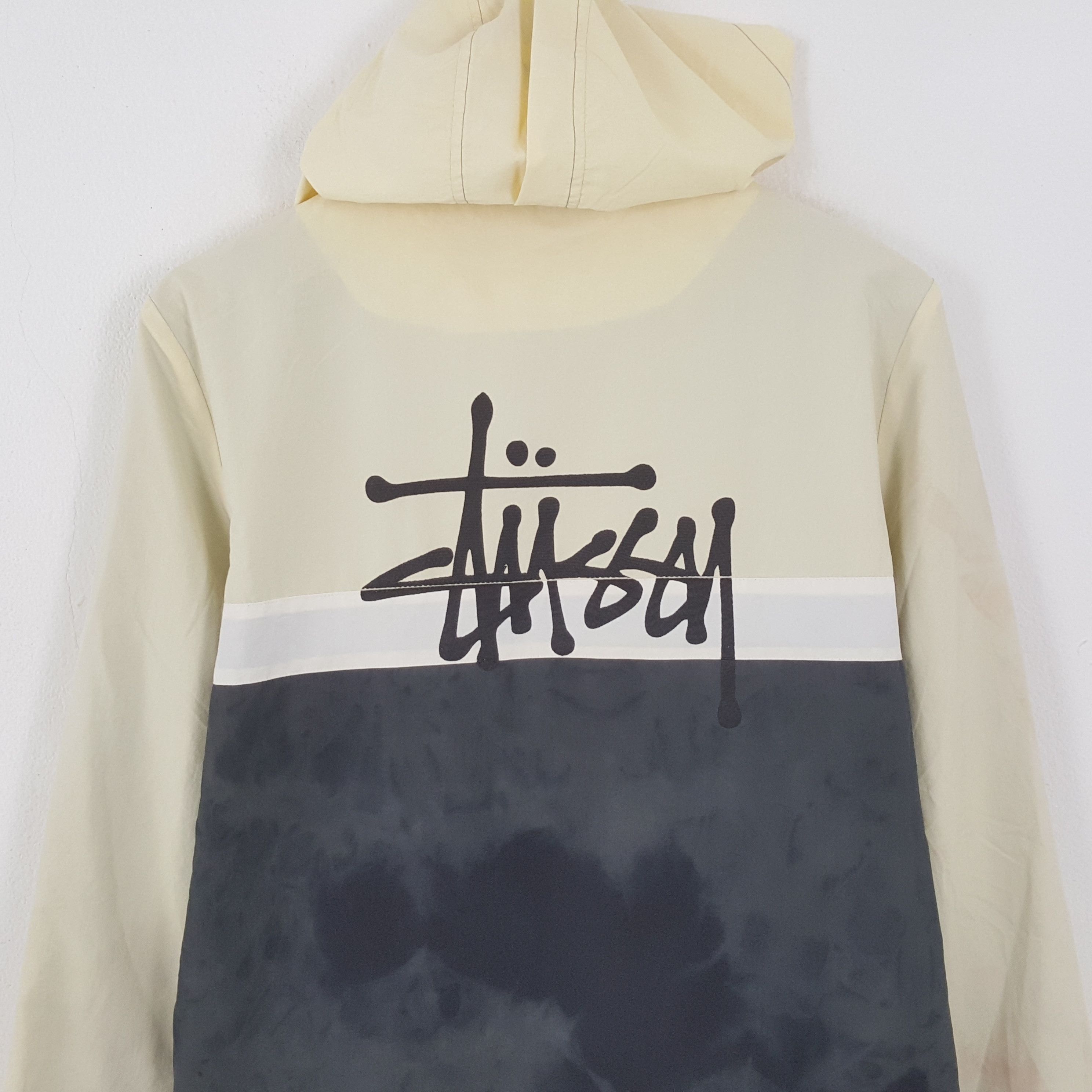 Stussy × Vintage STUSSY Streetwear Custom Art Half Zipper Jacket Hoodies Size US L / EU 52-54 / 3 - 2 Thumbnail