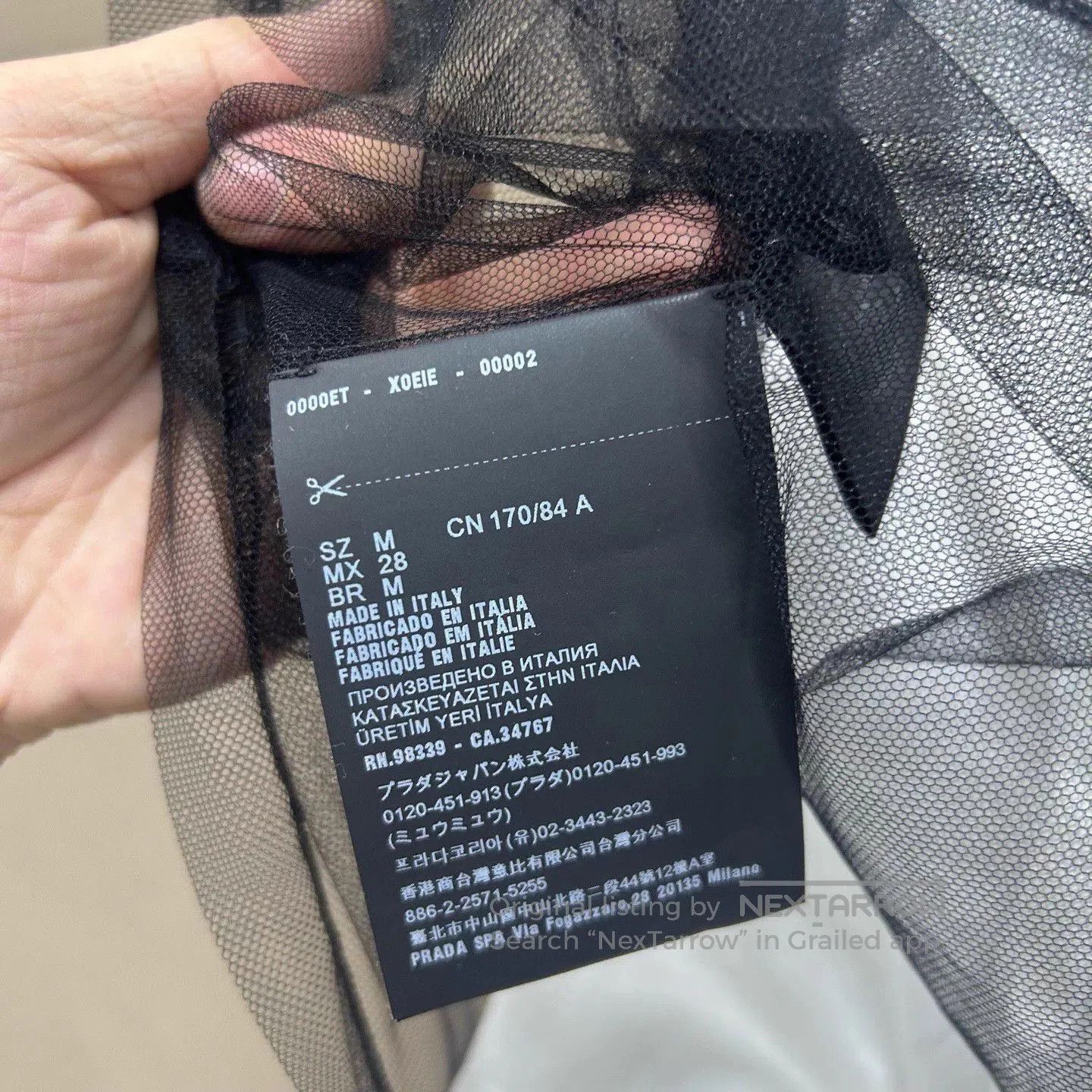 Prada Mesh Overlay Short Sleeve Shirt. Size US M / EU 48-50 / 2 - 5 Thumbnail