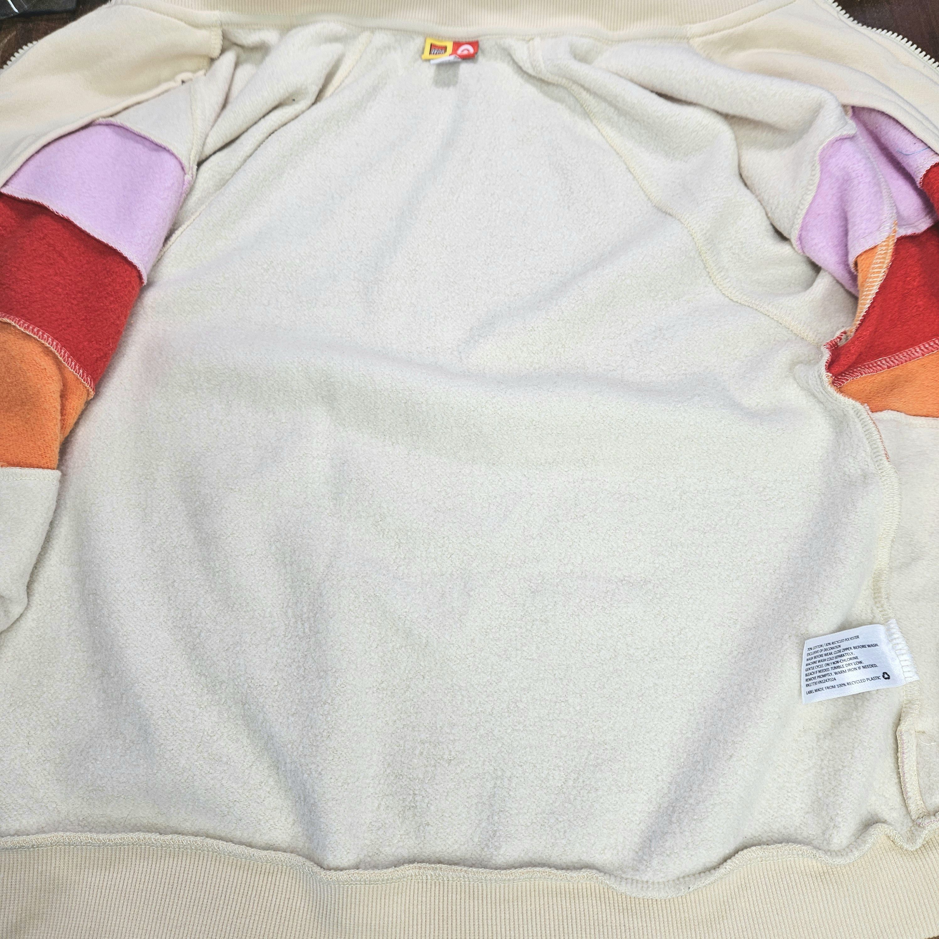 LEGO Lego X Target Size M Swearshirt Full Zip Cream Rainbow Strip Size M / US 6-8 / IT 42-44 - 6 Thumbnail