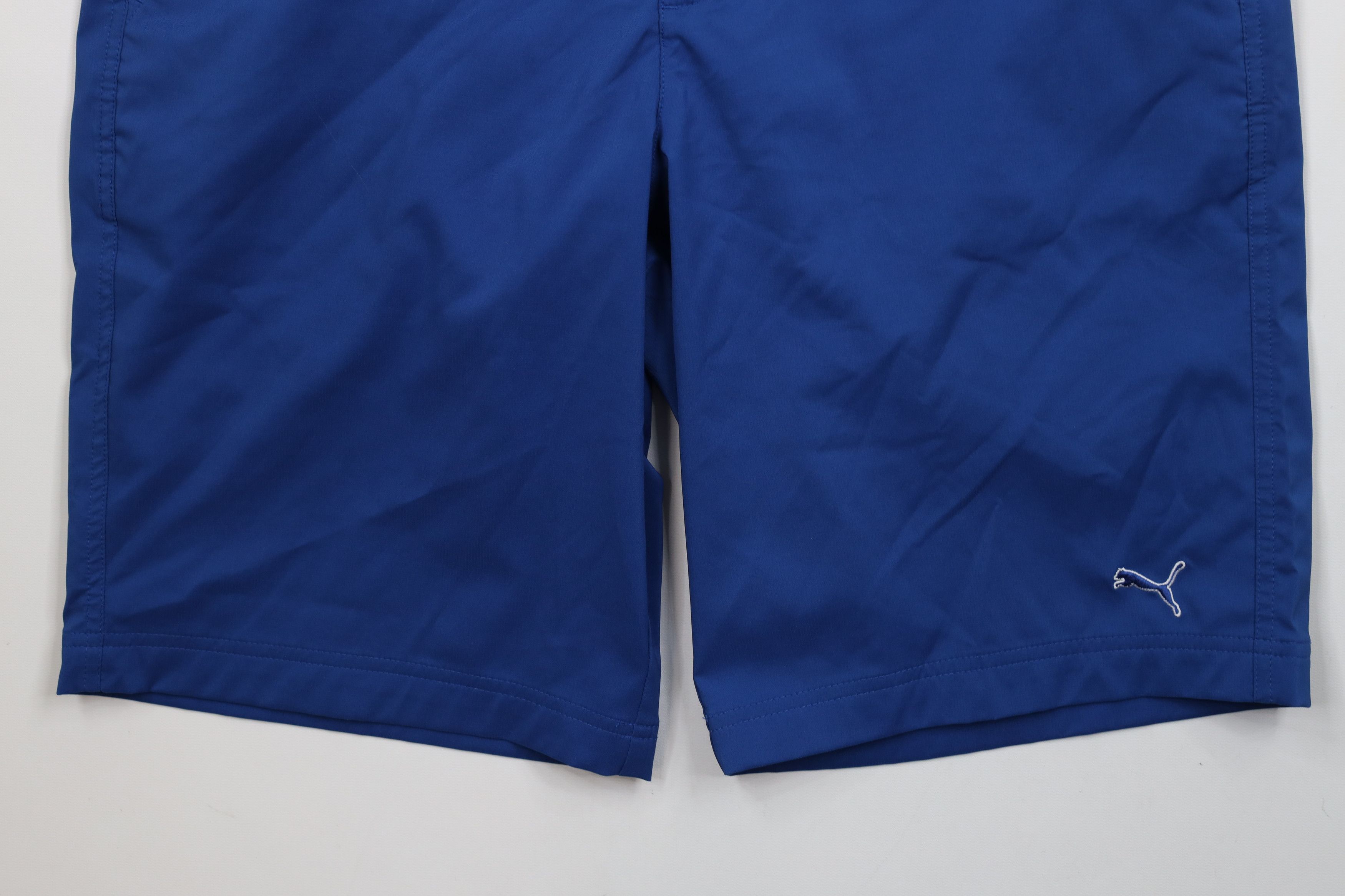 Puma × Vintage Puma Golf Cell Rickie Fowler Tech Golfing Chino Shorts Blue Size US 32 / EU 48 - 4 Thumbnail