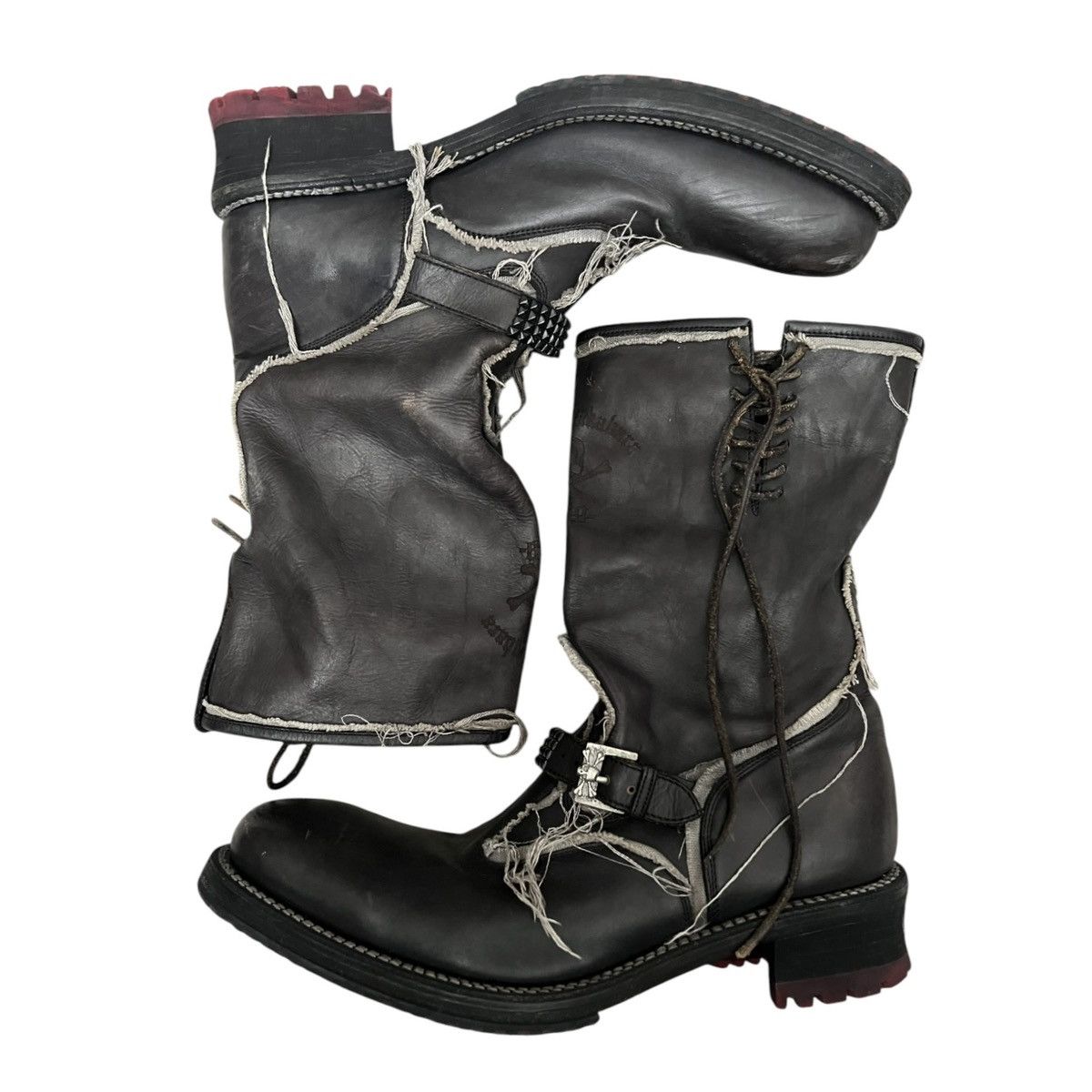 Japanese Brand Hiromu takahara raw edge boots Size US 9.5 / EU 42-43 - 3 Thumbnail
