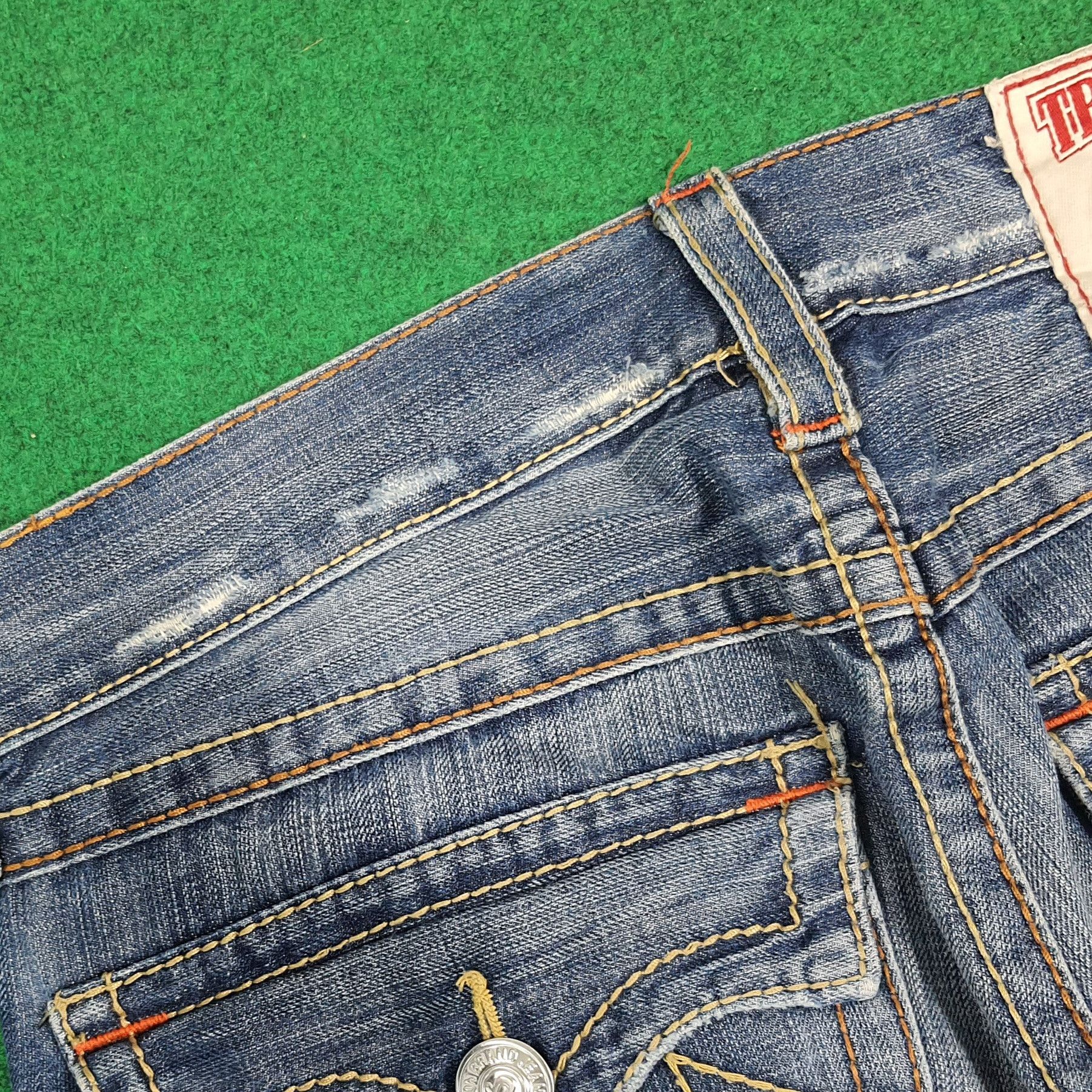 True Religion Vintage True Religion Jeans Blue Baggy Bootcut C280N28 Size US 33 - 4 Thumbnail