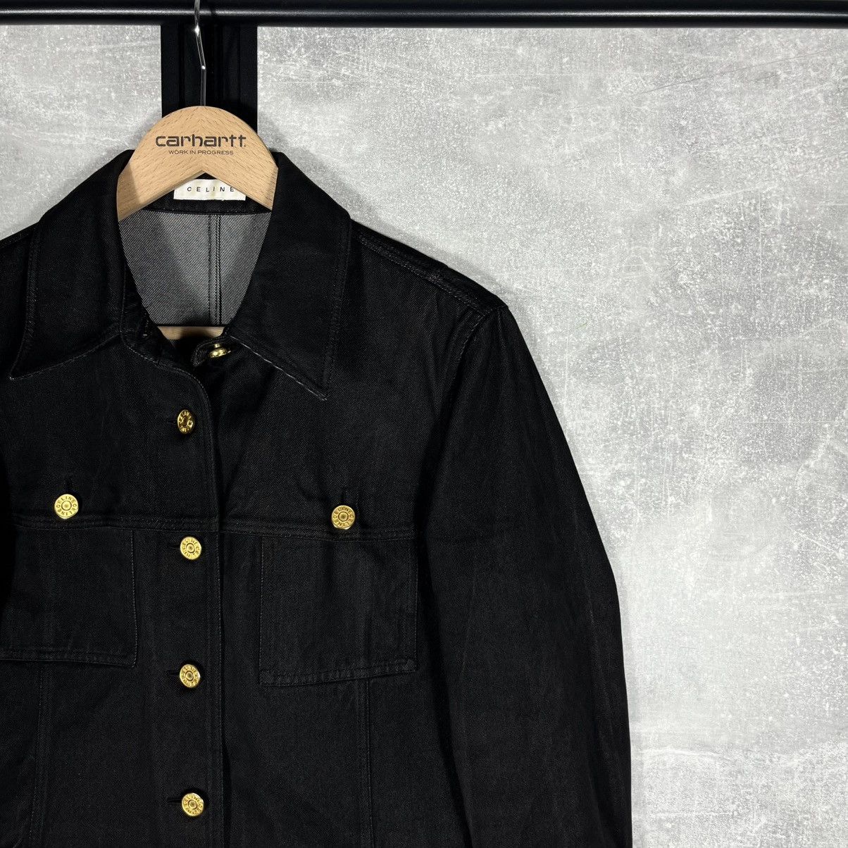 Celine CELINE PARIS PHOEBE PHILO SILK COTTON DENIM TRUCKER JACKET Size US S / EU 44-46 / 1 - 4 Thumbnail