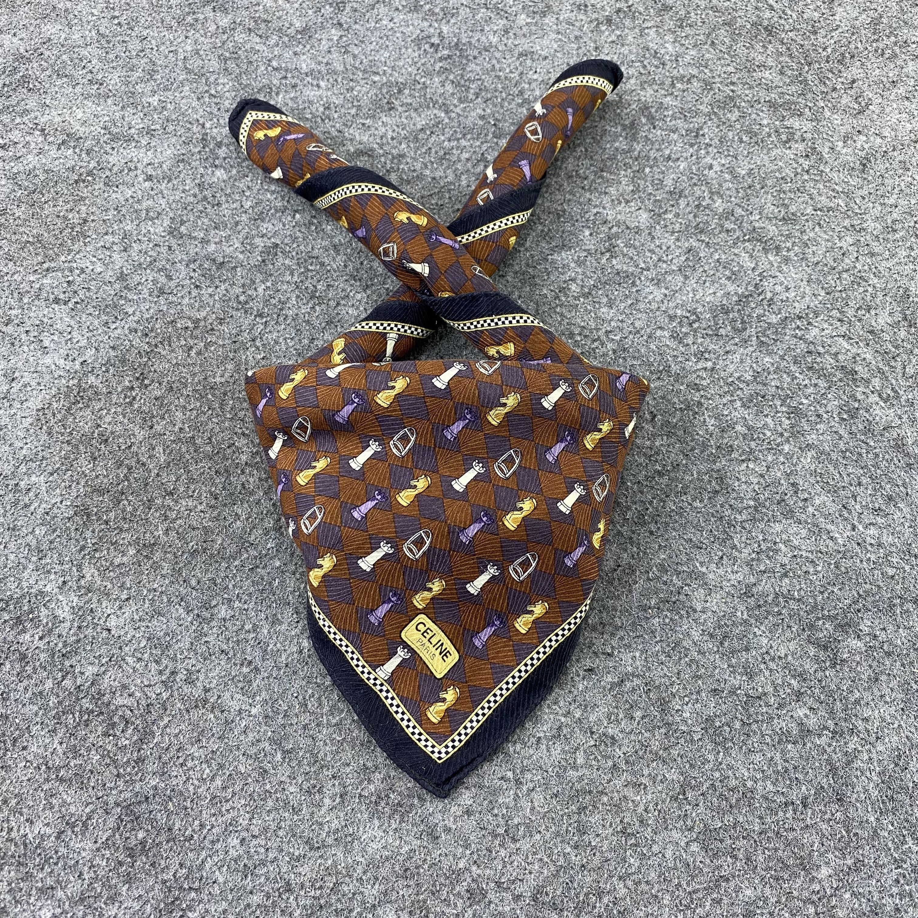 Celine × Vintage Celine Handkerchief / Bandana / Neckerchief /Headscarf-B1140 Size ONE SIZE - 2 Thumbnail