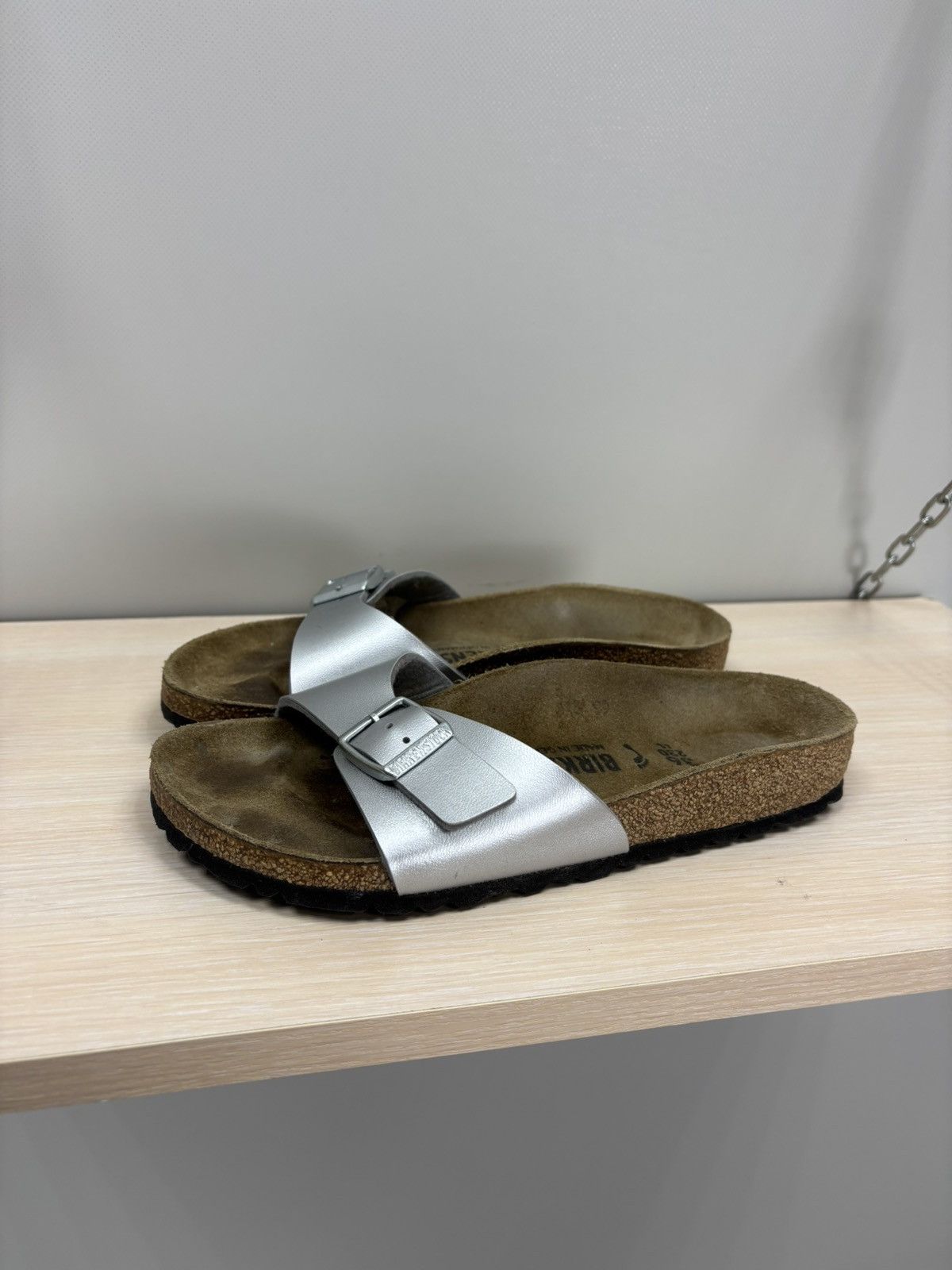 Birkenstock Womens slippers Birkenstock Size 36 Color Gray Size US 6 / IT 36 - 7 Thumbnail