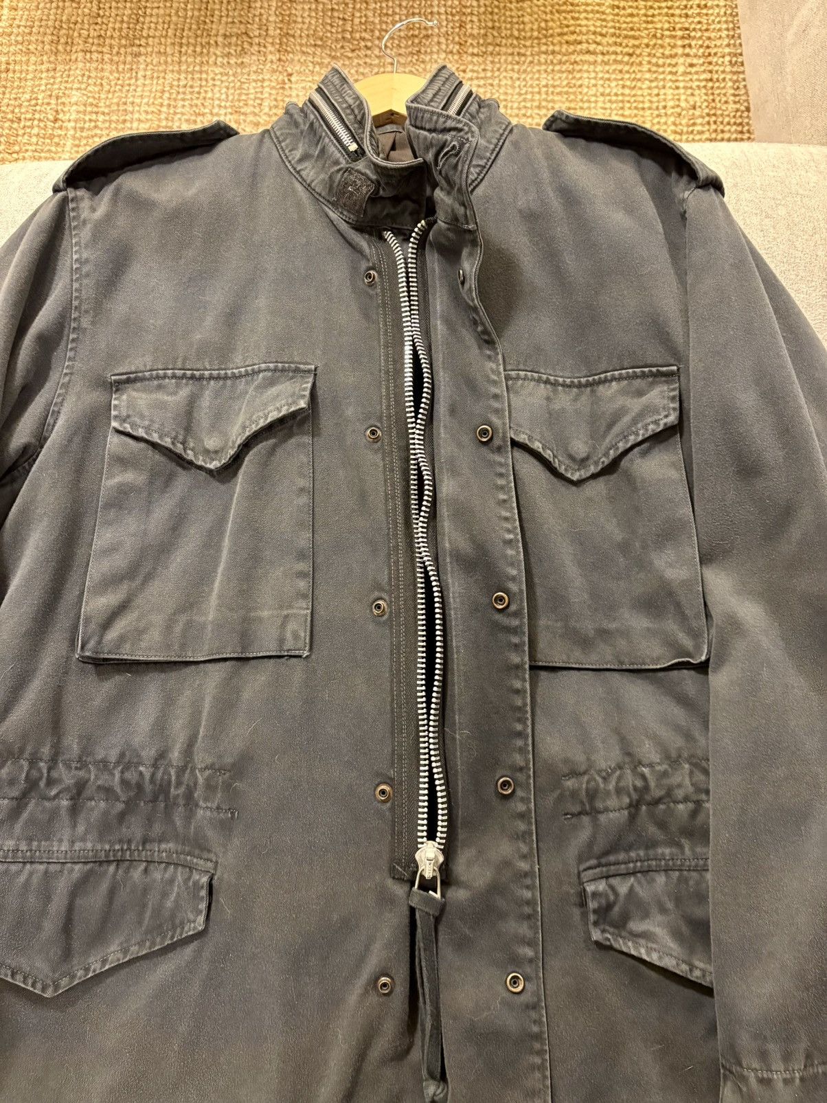 The Real McCoy's Black Overdyed M-65 Size US L / EU 52-54 / 3 - 2 Thumbnail