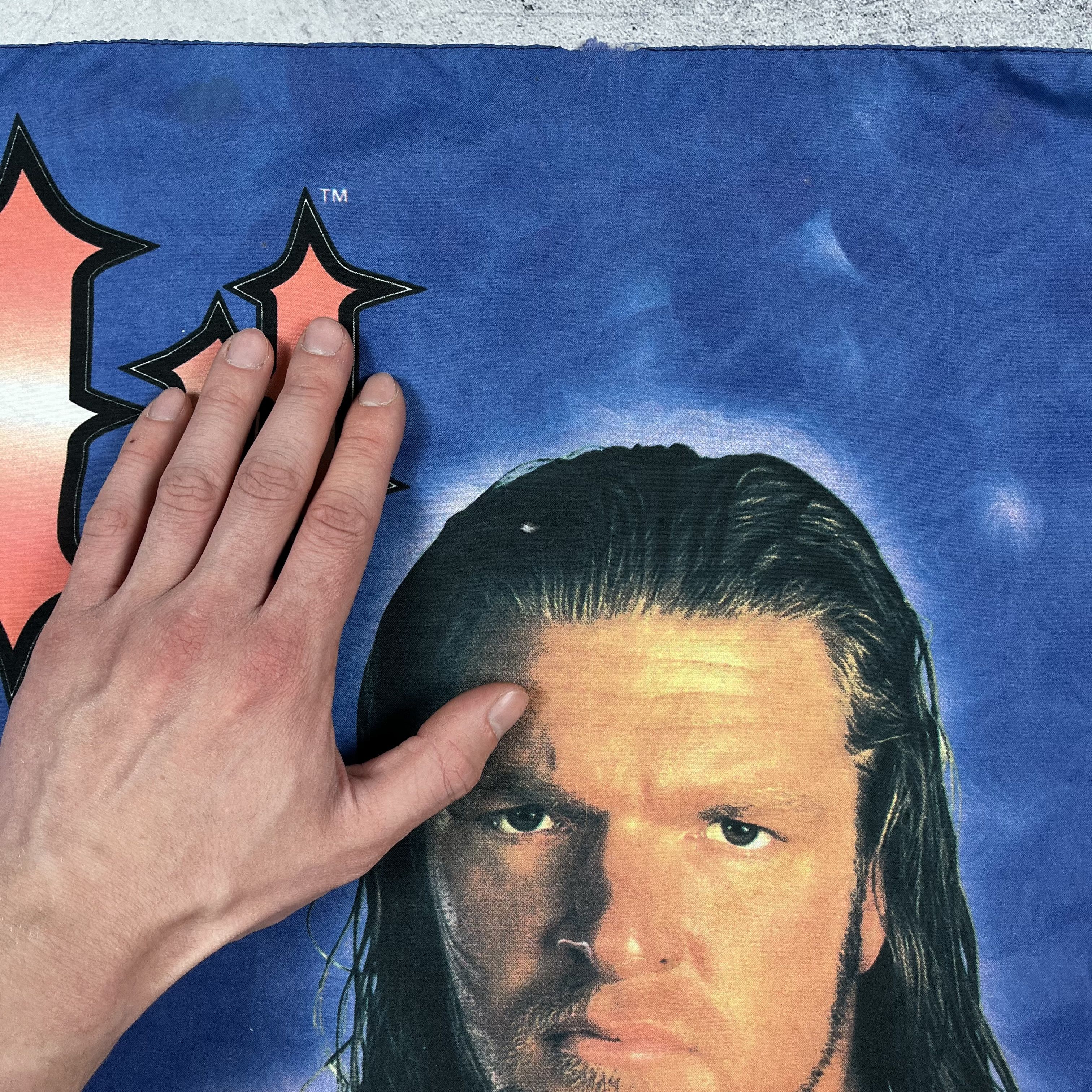 WWF Vintage Triple H WWF Superstars Flag Poster Tapestry 2000’s Size ONE SIZE - 13 Thumbnail