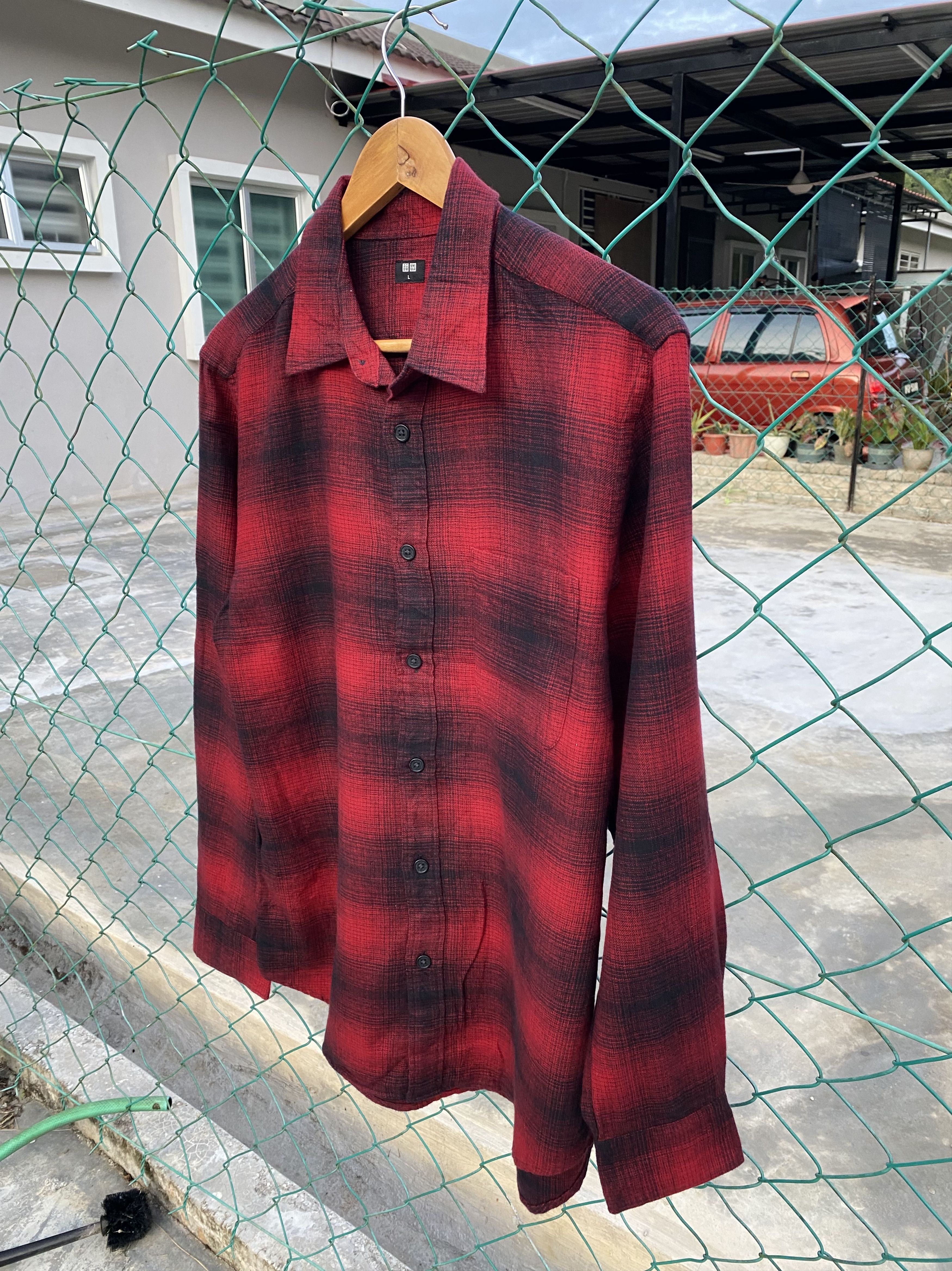 Seditionaries Uniqlo shadow plaid shirts flannel Size US L / EU 52-54 / 3 - 5 Thumbnail