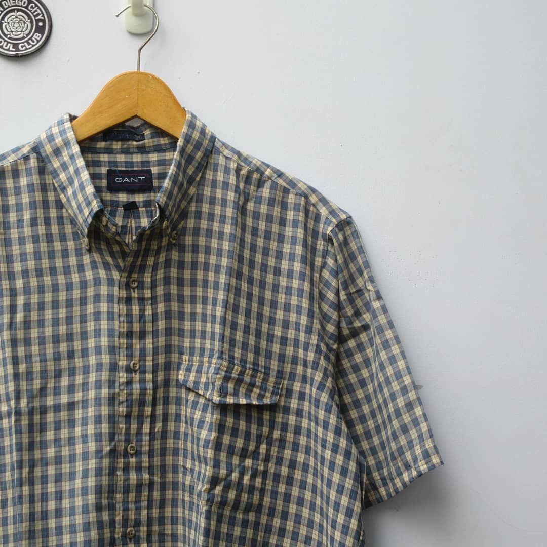 Gant Vintage Gant Attitude Madras tartan Short Sleeve Ivy League Size US XL / EU 56 / 4 - 5 Thumbnail