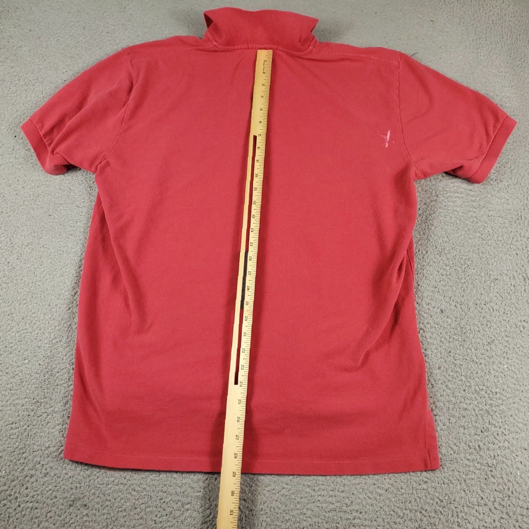 Ralph Lauren VINTAGE Ralph Lauren Polo Shirt Mens XL Red Short Sleeve Casual Sport Polo - Cotton - Regular Fit - All Seasons - Mens Size US XL / EU 56 / 4 - 3 Thumbnail