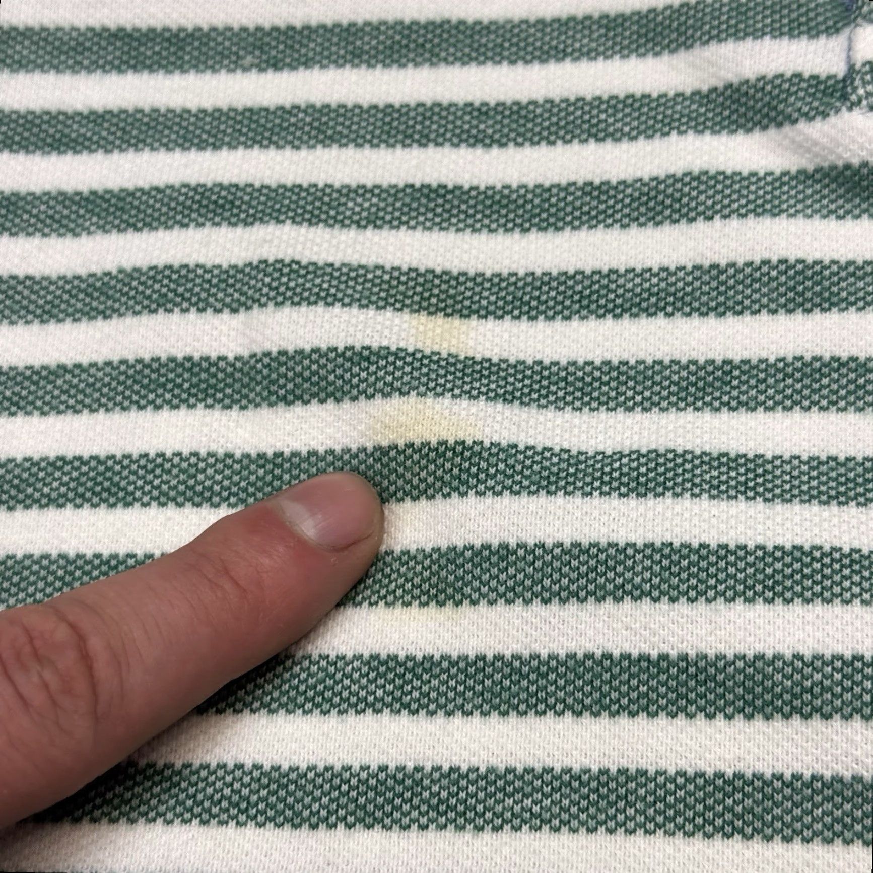 Tommy Hilfiger VINTAGE Tommy Hilfiger Polo Shirt Men 2XL Green White Striped 90s Casual All Seasons Size US XXL / EU 58 / 5 - 3 Thumbnail