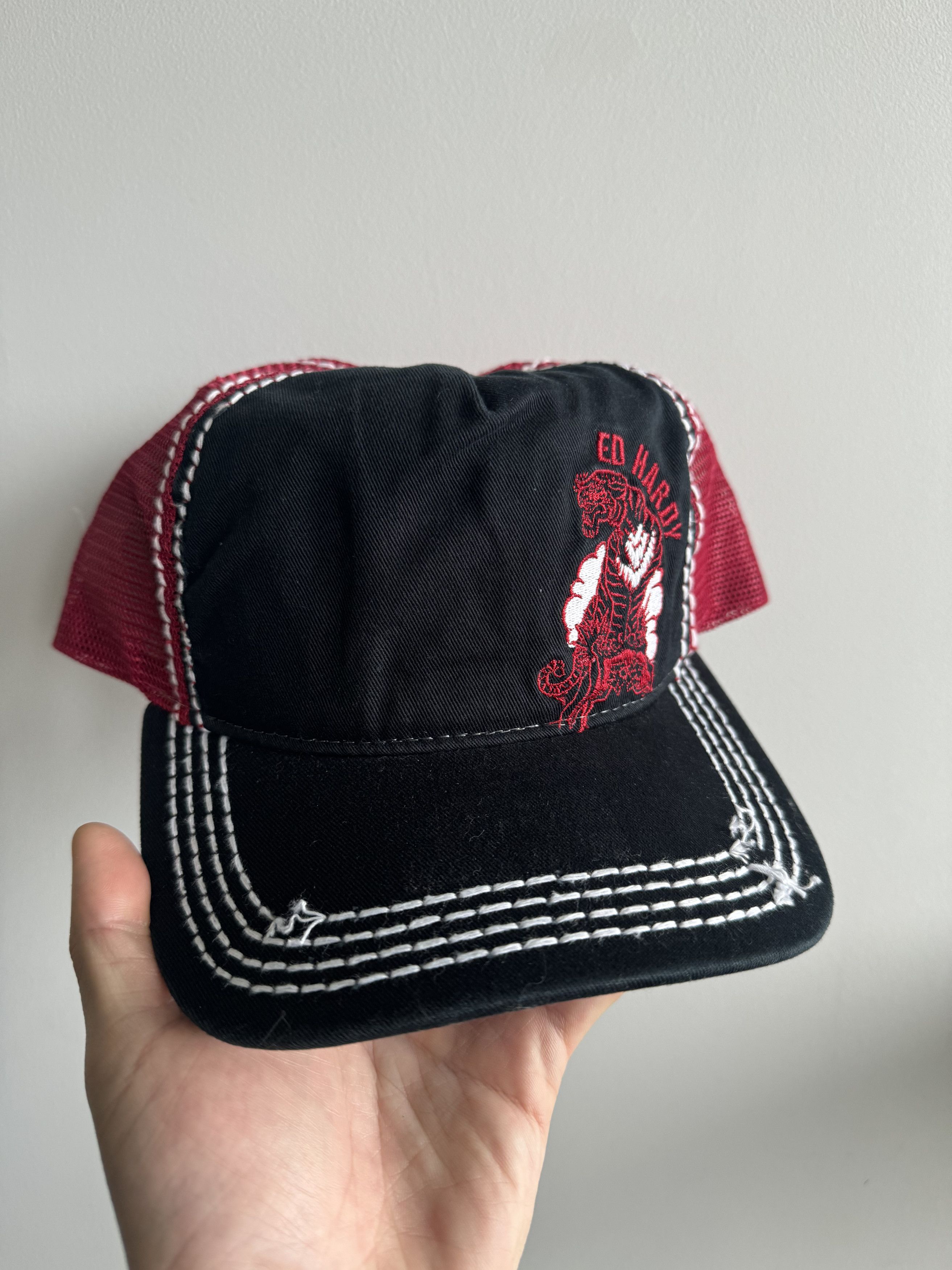 Ed Hardy y2k Ed Hardy Tiger hat snapback mesh tracker Size ONE SIZE - 1 Thumbnail