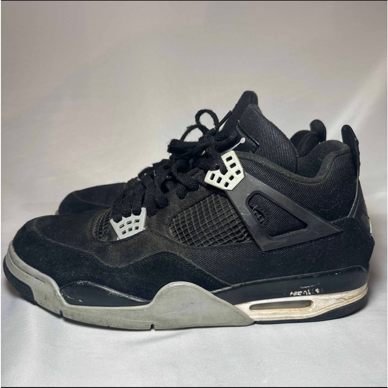 Jordan Brand × Nike Size 13 Nike Air Jordan 4 Retro SE Black Canvas Men's Shoes Size US 13 / EU 46 - 8 Thumbnail