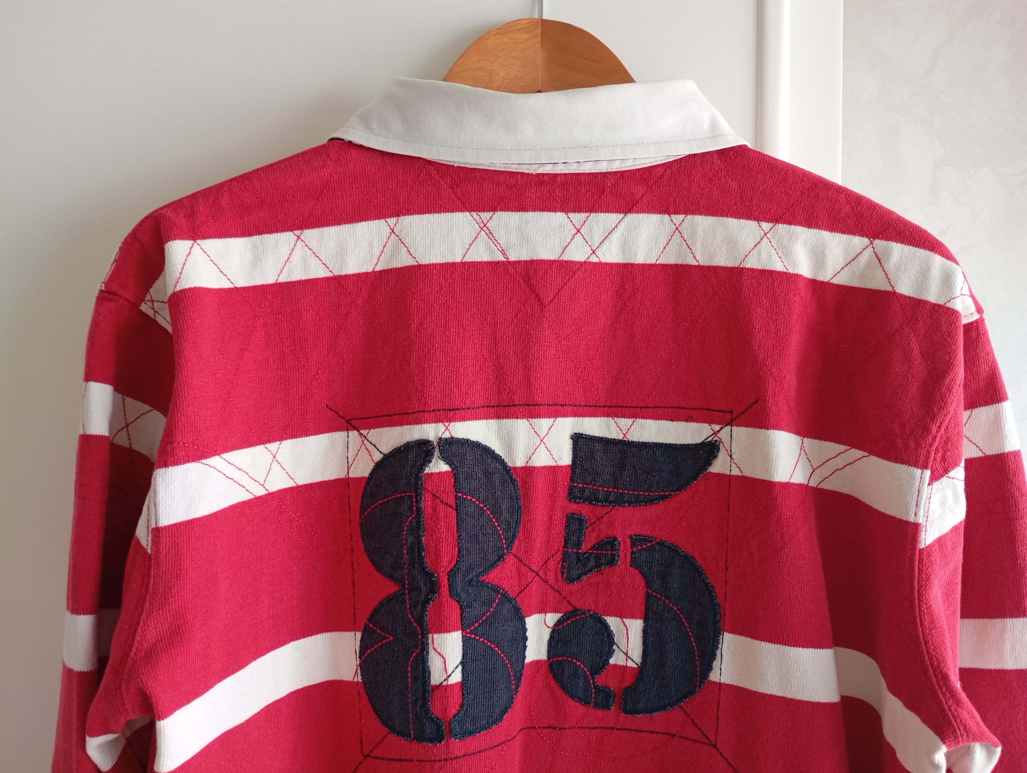 Tommy Hilfiger × Vintage Vintage Tommy Hilfiger New York College Rugby Polo Tshirt L Size US L / EU 52-54 / 3 - 13 Thumbnail