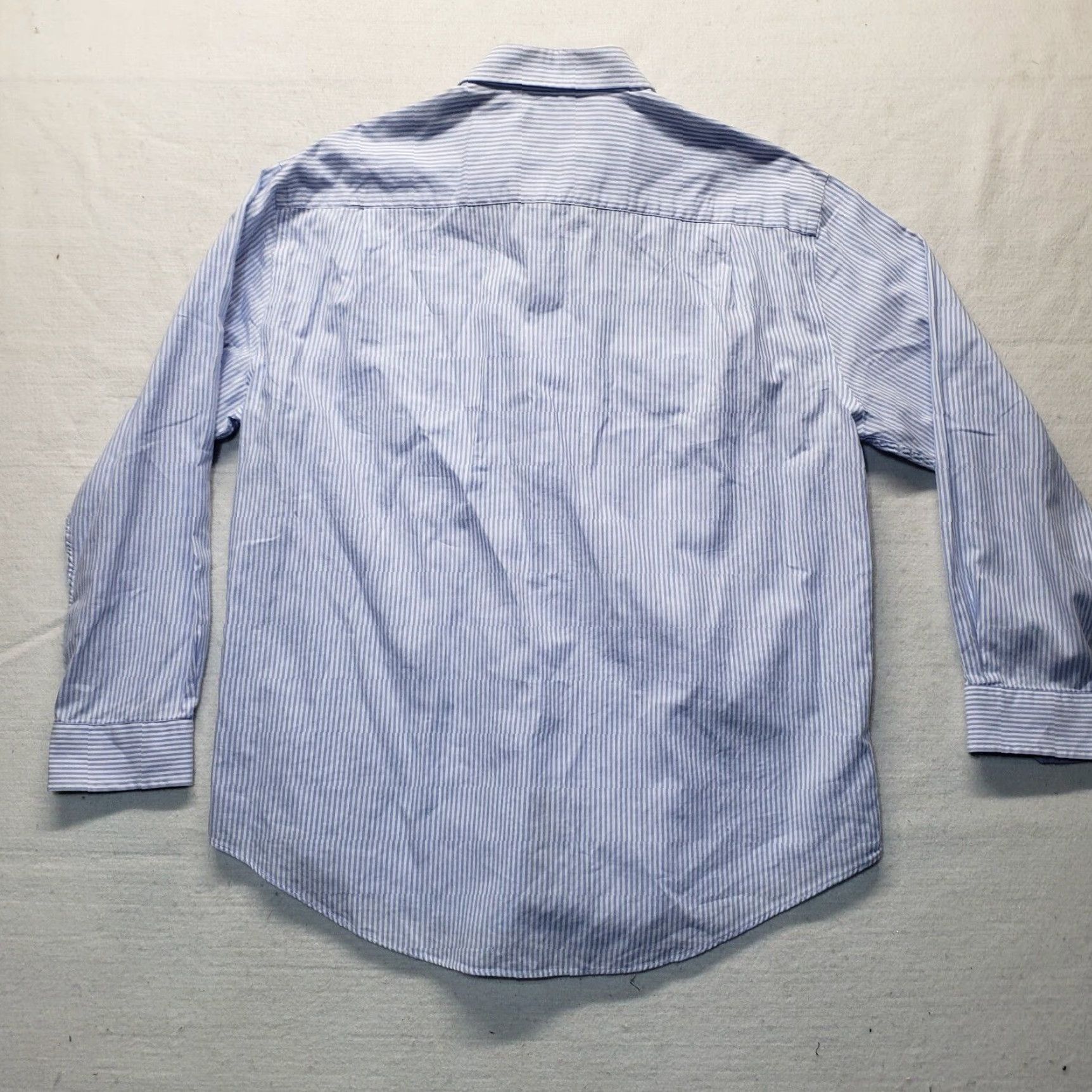 Nautica Nautica Solid Blue Long Sleeve Button-Up Shirt Men's 16.5 Regular Size US L / EU 52-54 / 3 - 7 Thumbnail