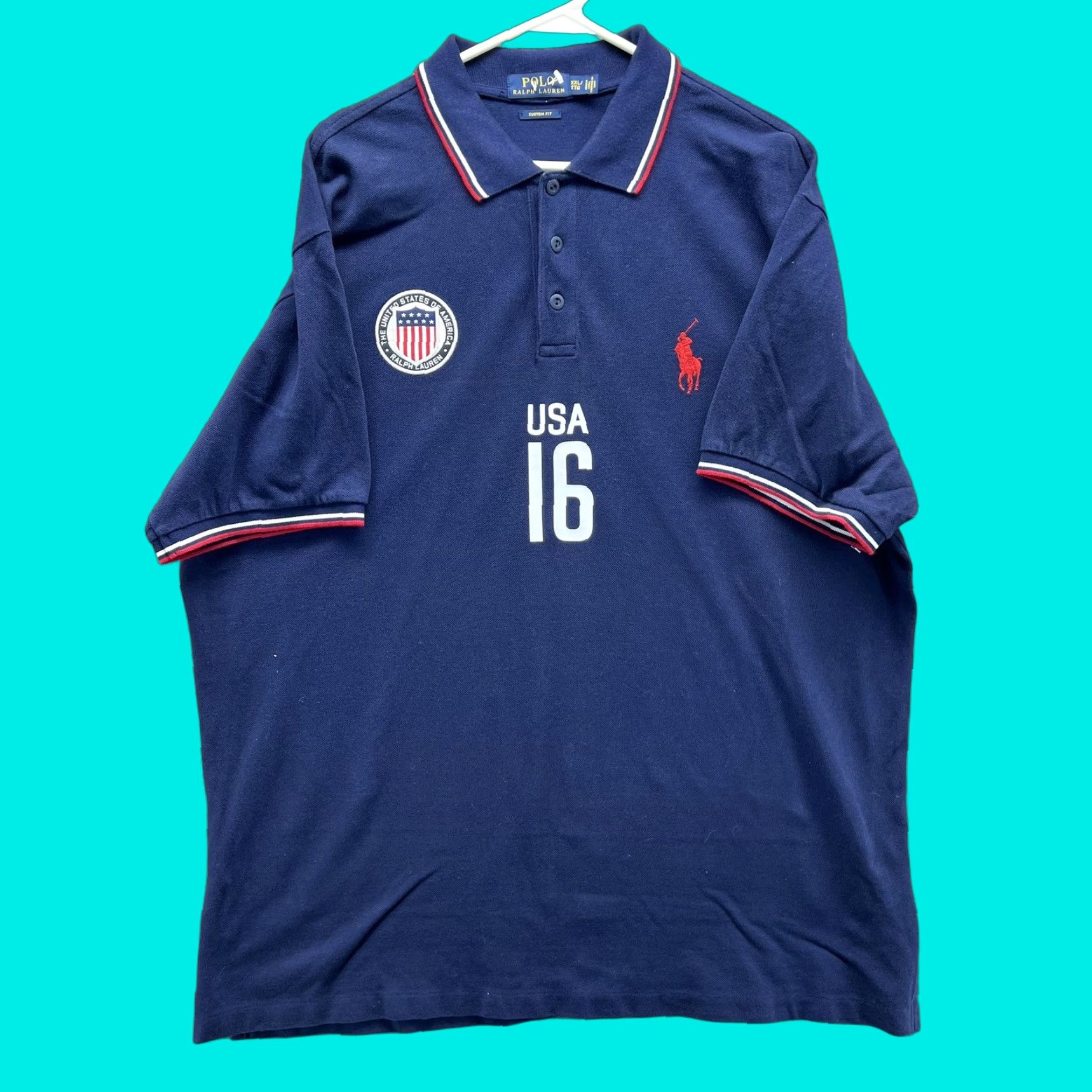 Polo Ralph Lauren VINTAGE Polo Ralph Lauren Polo Shirt Mens 2XL Blue USA 16 Big Pony Casual Size US XXL / EU 58 / 5 - 1 Thumbnail