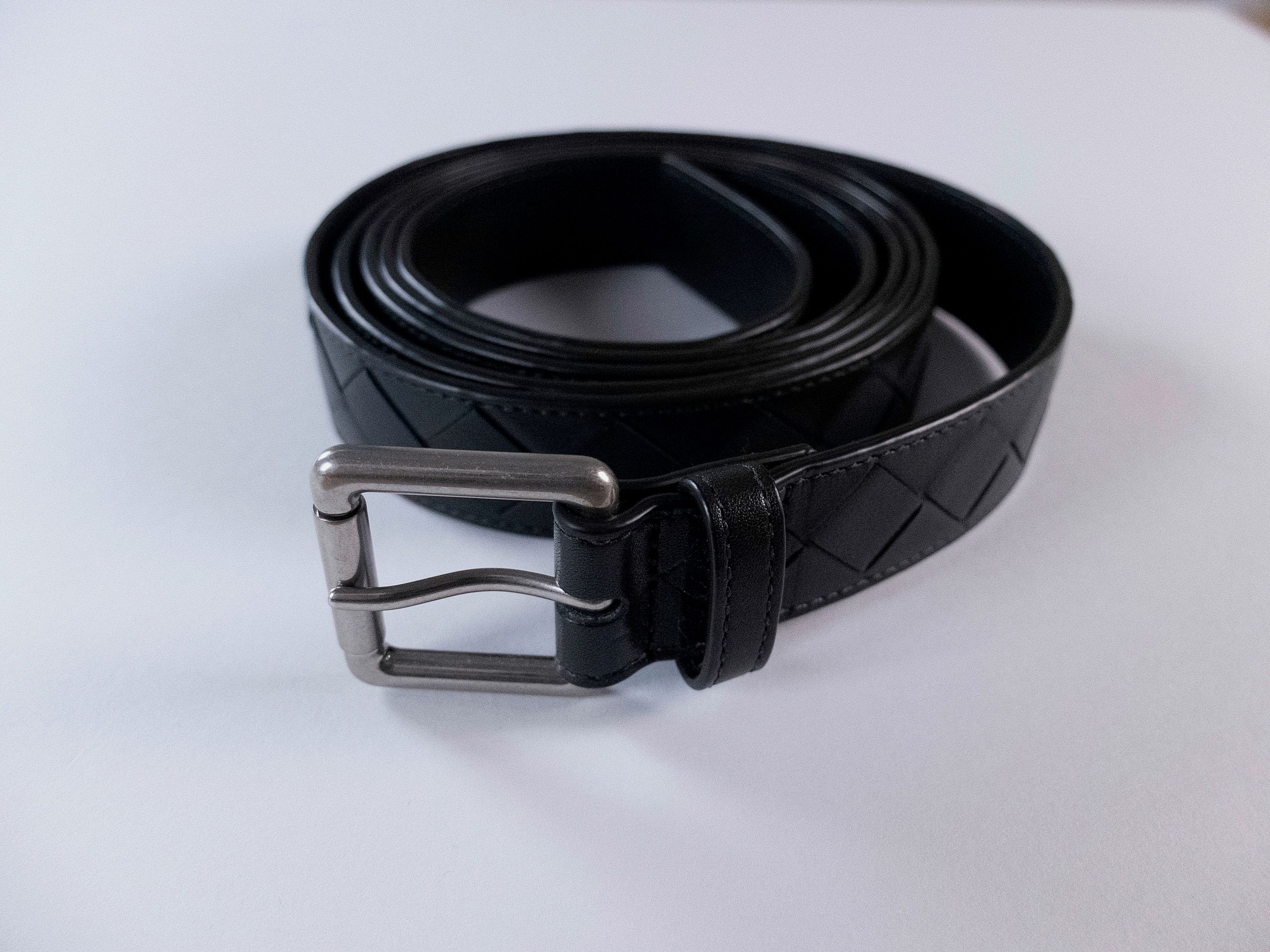 Bottega Veneta BOTTEGA VENETA green intrecciato double wrap leather belt 90 Size 34 - 3 Thumbnail