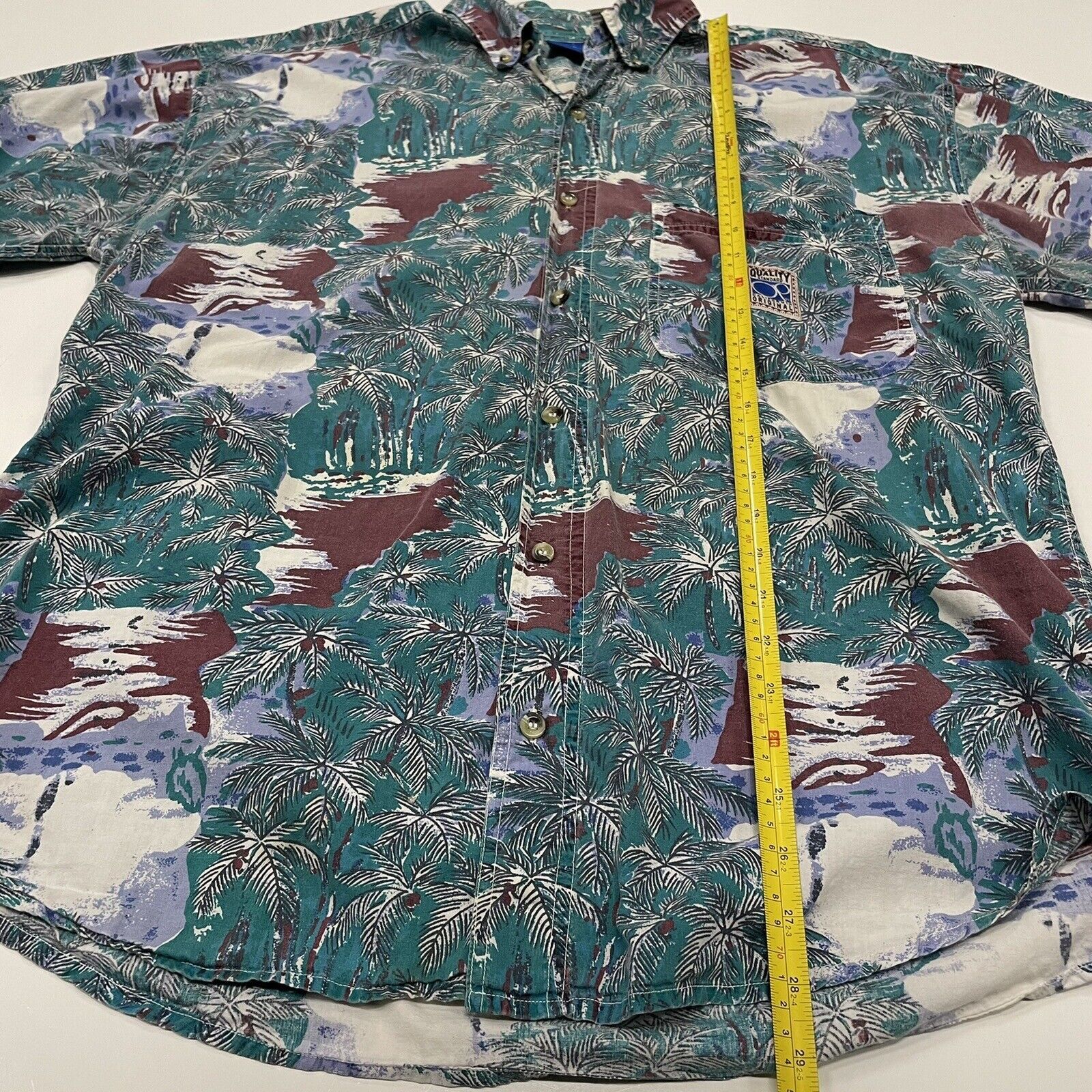 Ocean Pacific VTG 90’s OP Ocean Pacific Aloha Shirt Palm Tree Art Men’s L Size US L / EU 52-54 / 3 - 4 Thumbnail