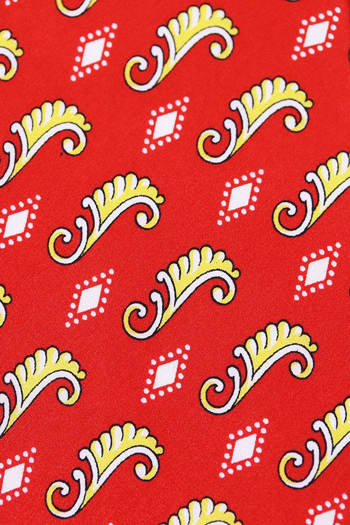 Alfred Dunhill Vintage Alfred Dunhill Red Silk Tie Size ONE SIZE - 7 Thumbnail