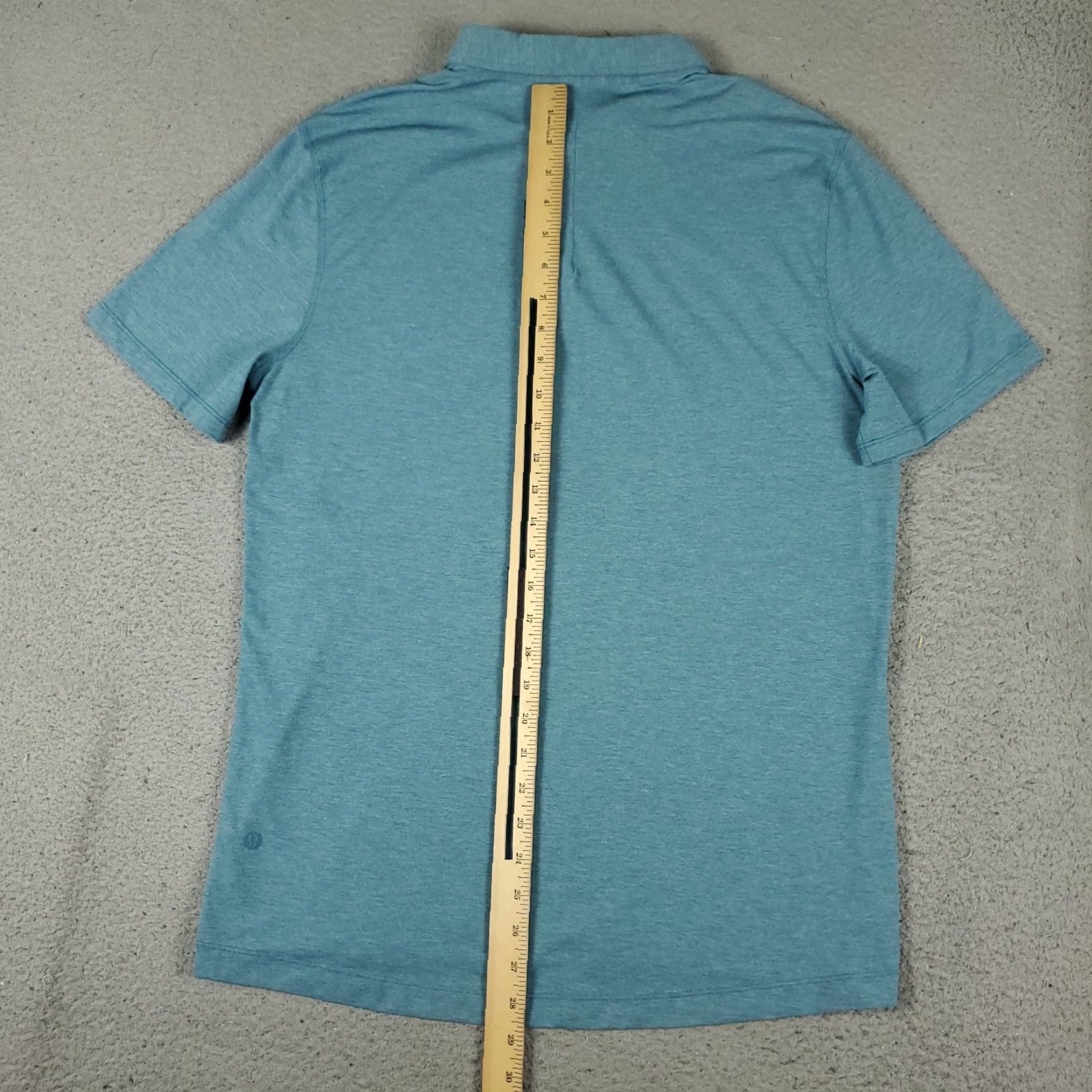 Lululemon Lululemon Polo Shirt Mens Size M Teal Blue Short Sleeve Size US M / EU 48-50 / 2 - 5 Thumbnail