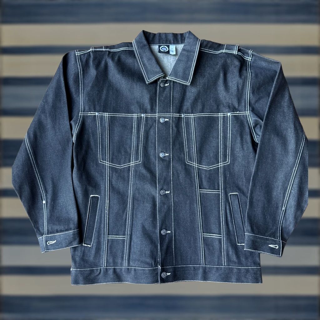 Vintage VINTAGE Noiz Denim Chore Jacket XL Baggy Hip Hop Streetwear Jacket Size US XL / EU 56 / 4 - 1 Thumbnail