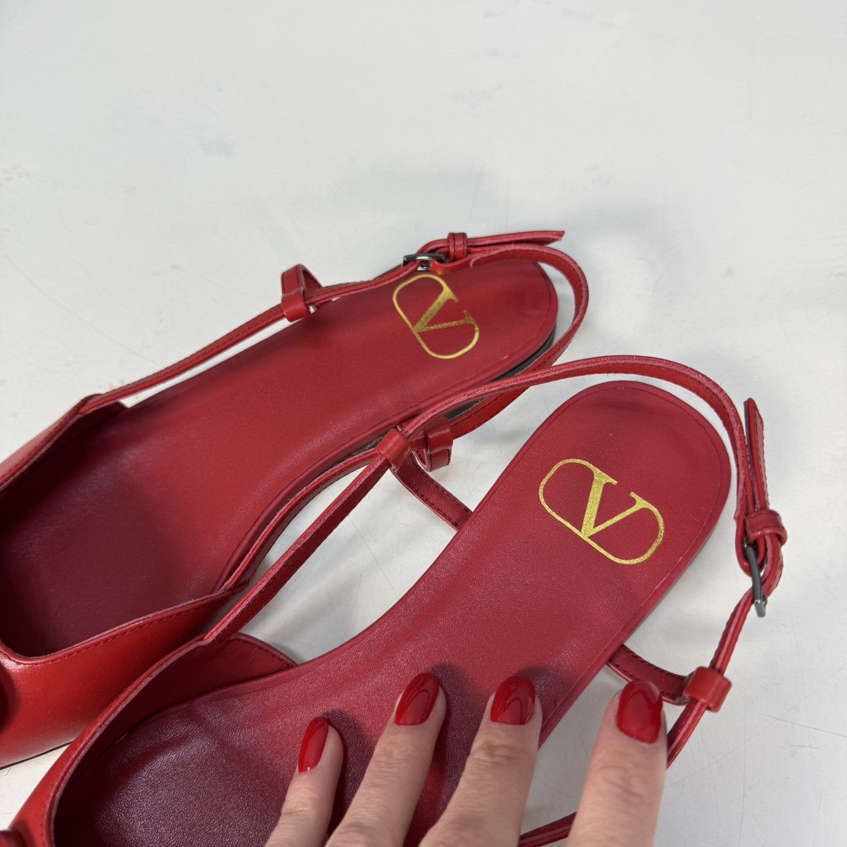 Valentino VALENTINO leather sandals red 40 Size US 10 / IT 40 - 8 Thumbnail