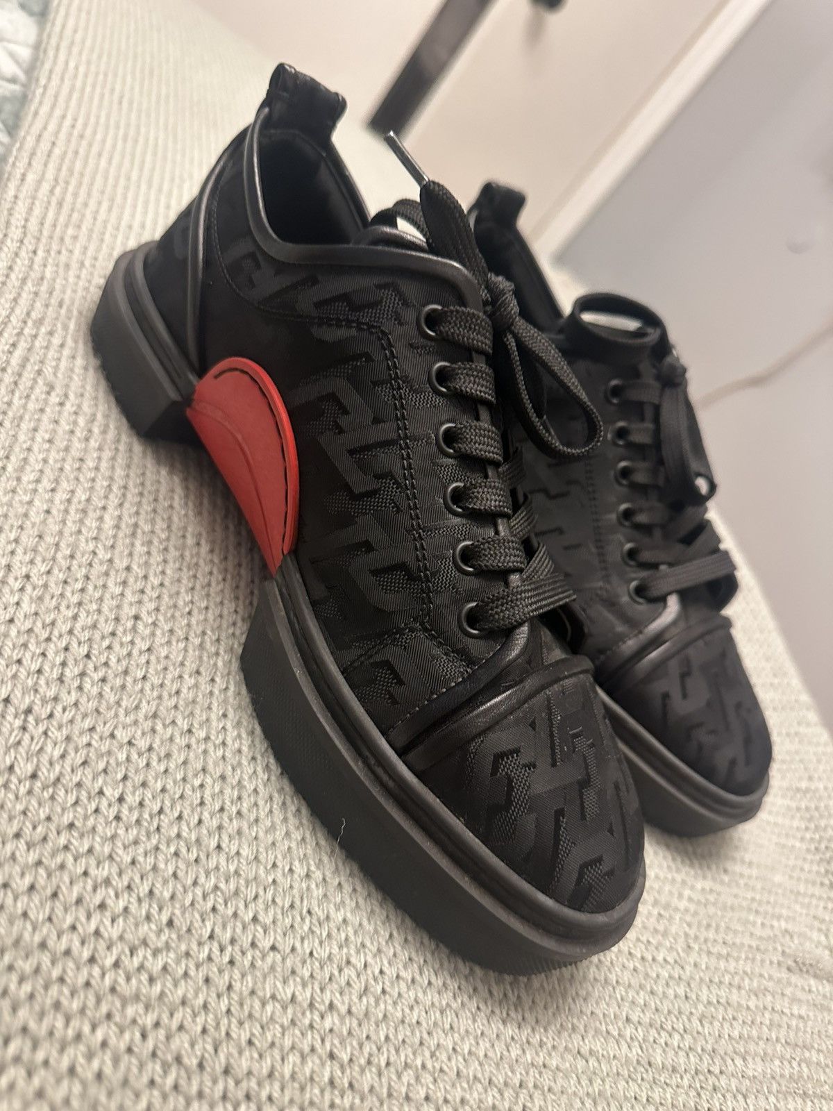 Christian Louboutin Red Bottom Sneakers Size US 8 / EU 41 - 3 Thumbnail