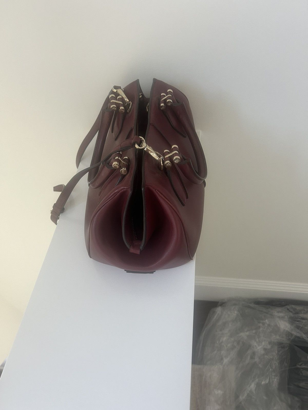 Tod's *VINTAGE* Tod’s maroon luxury tote bag Size ONE SIZE - 2 Thumbnail